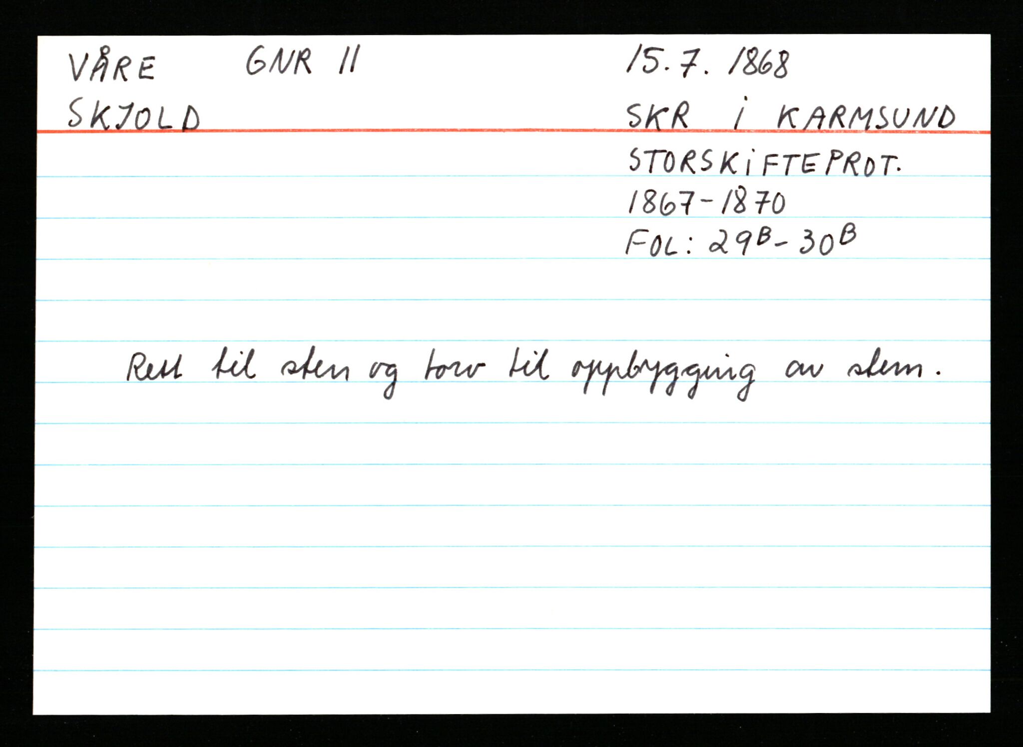 Statsarkivet i Stavanger, AV/SAST-A-101971/03/Y/Ym/L0068: Åstedskort sortert etter gårdsnavn: Vormedal - Ytrevold, 1600-1950, p. 490