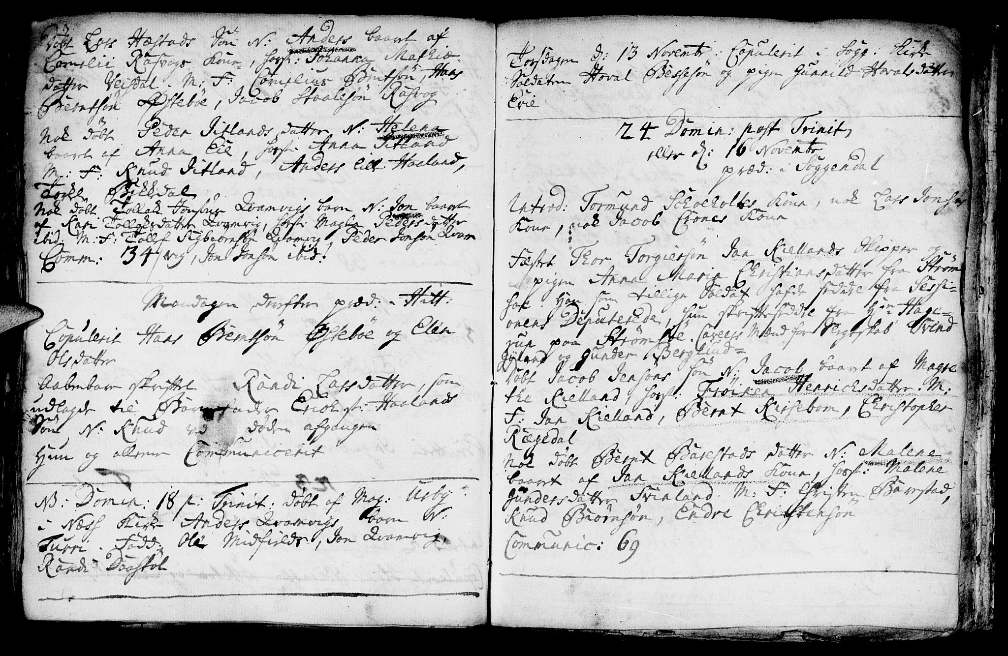 Sokndal sokneprestkontor, AV/SAST-A-101808: Parish register (official) no. A 1, 1729-1740