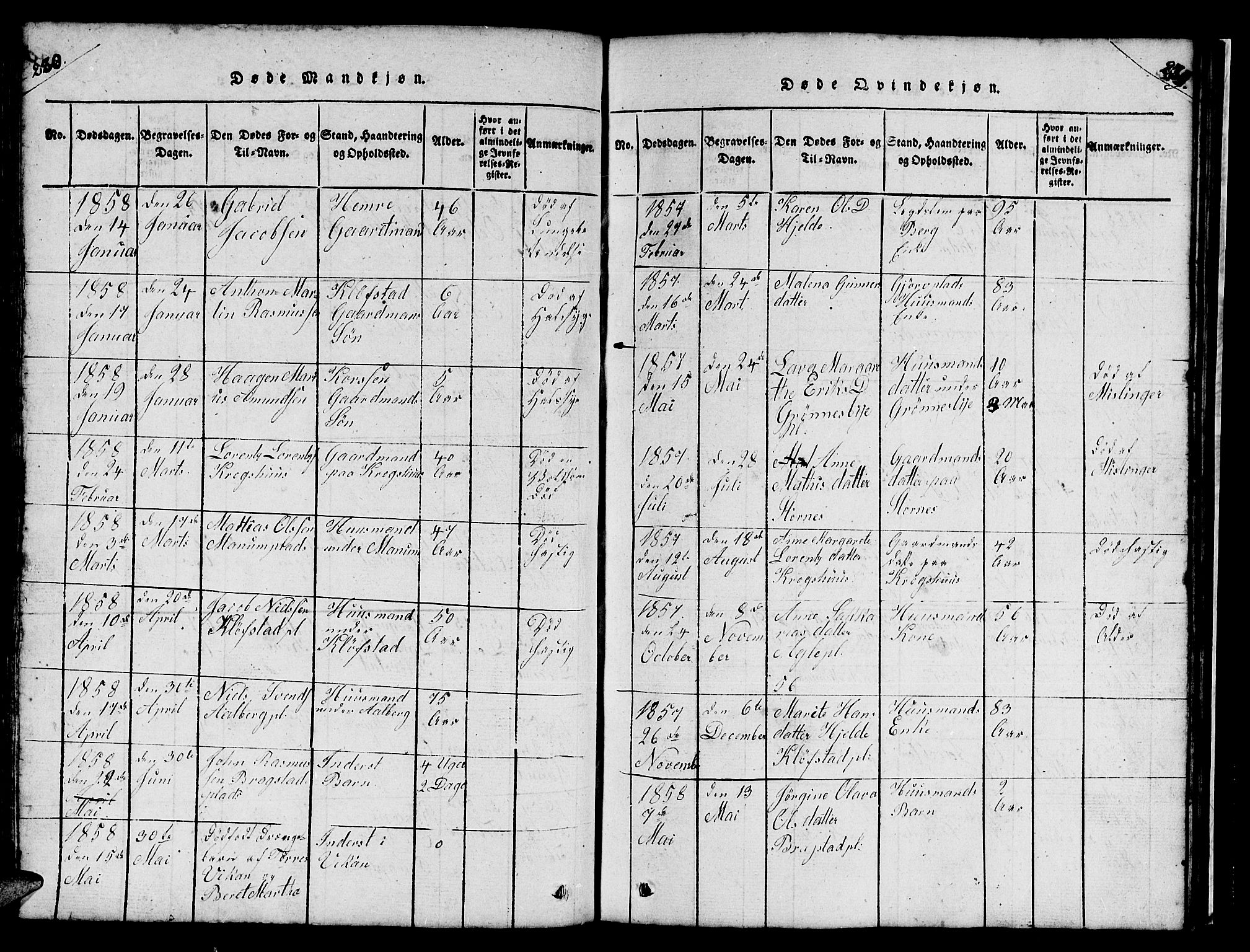 Ministerialprotokoller, klokkerbøker og fødselsregistre - Nord-Trøndelag, SAT/A-1458/732/L0317: Parish register (copy) no. 732C01, 1816-1881, p. 230-231