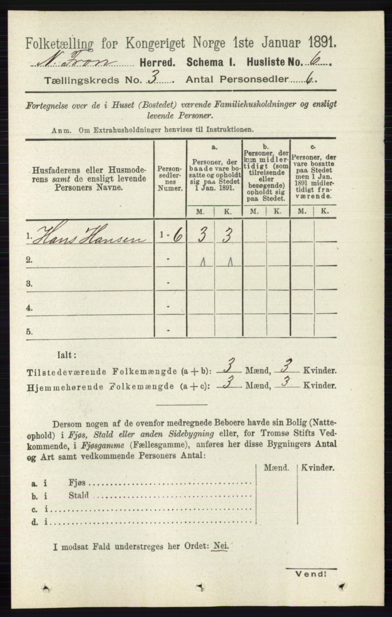 RA, 1891 census for 0518 Nord-Fron, 1891, p. 762