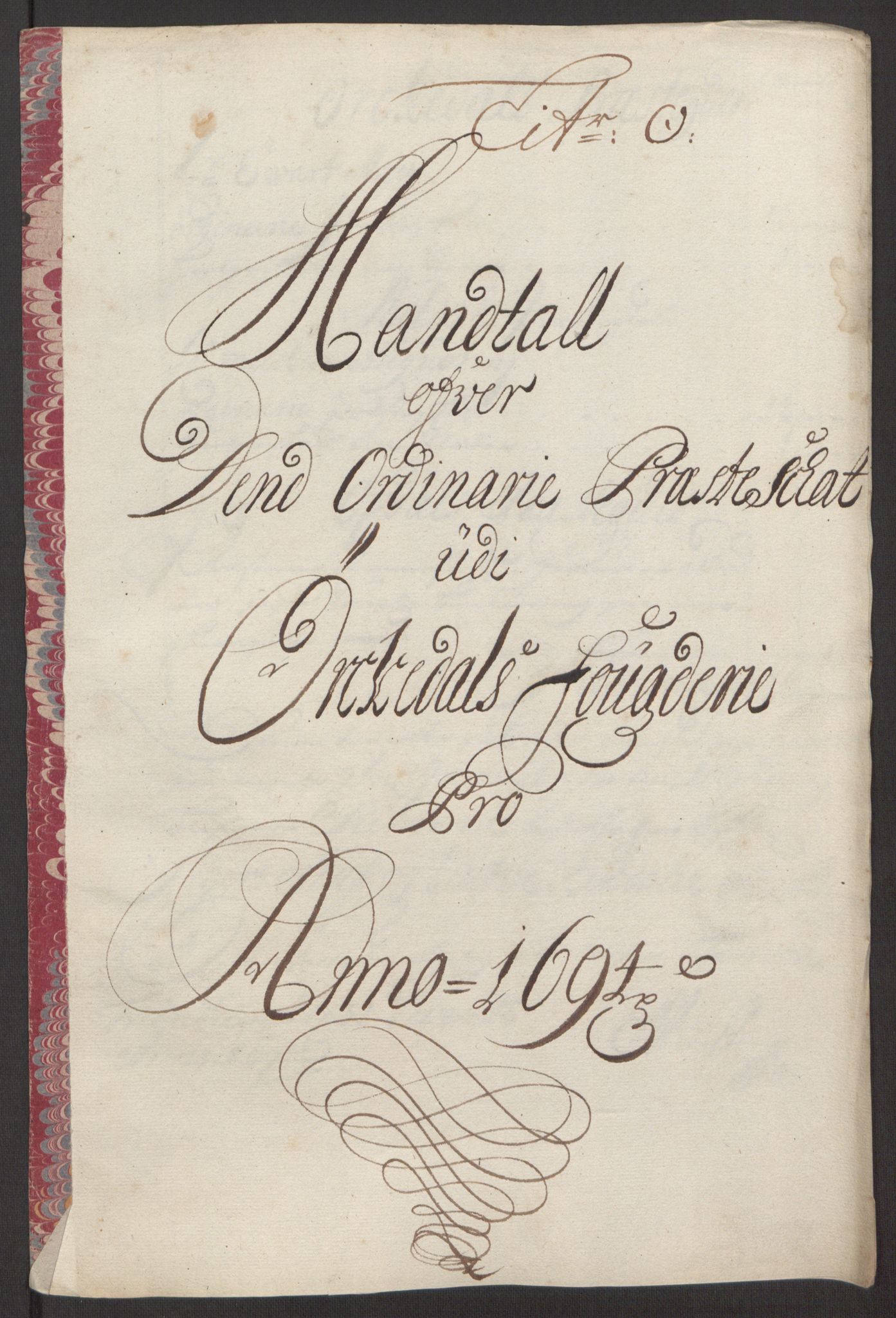 Rentekammeret inntil 1814, Reviderte regnskaper, Fogderegnskap, RA/EA-4092/R60/L3944: Fogderegnskap Orkdal og Gauldal, 1694, p. 167