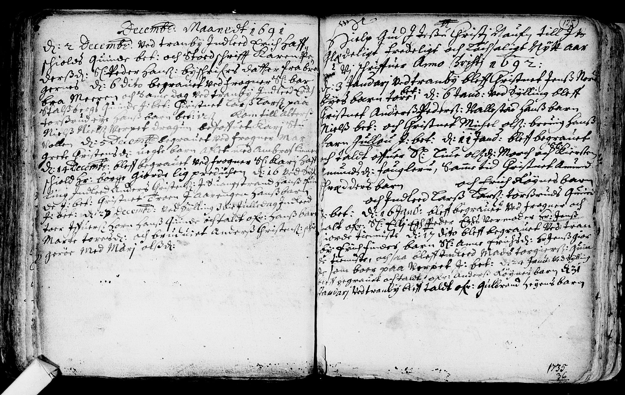 Lier kirkebøker, SAKO/A-230/F/Fa/L0001: Parish register (official) no. I 1, 1672-1701, p. 125