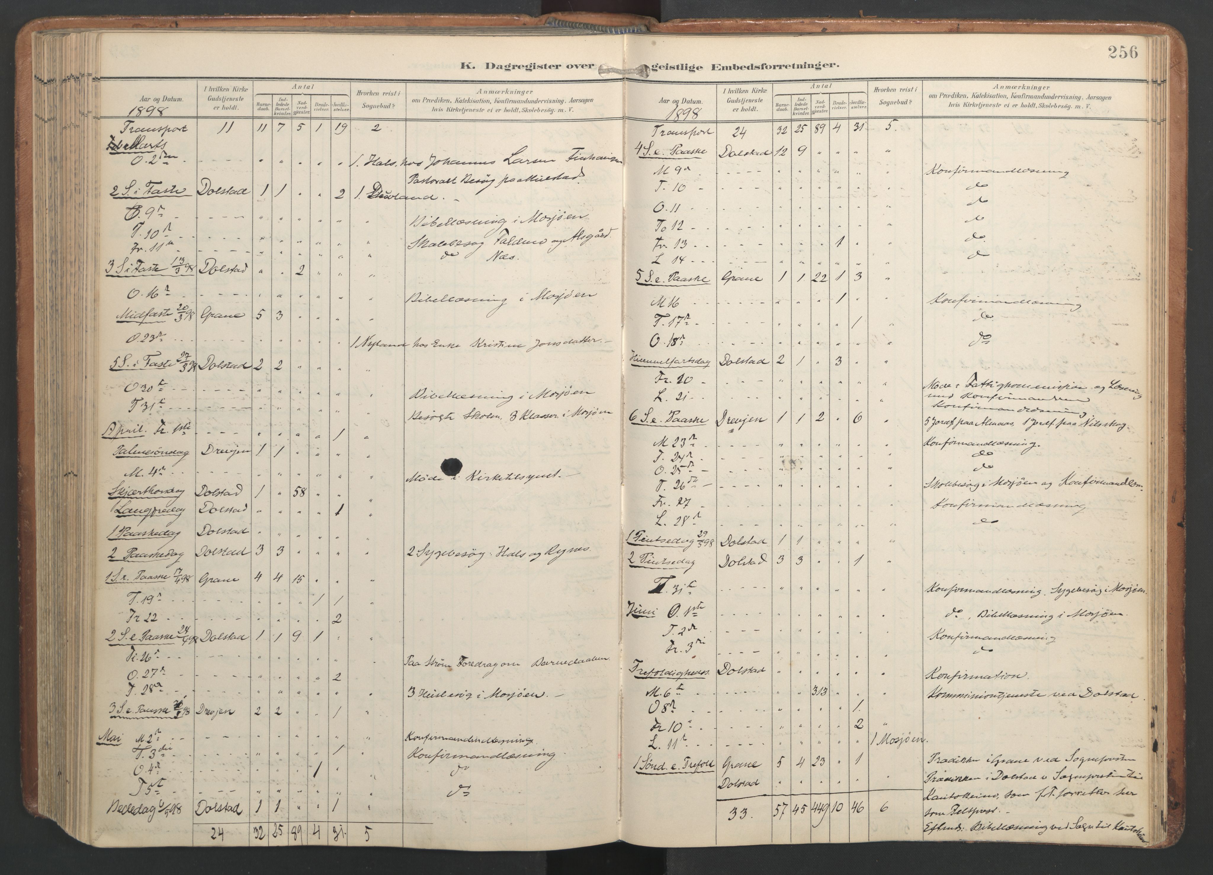 Ministerialprotokoller, klokkerbøker og fødselsregistre - Nordland, AV/SAT-A-1459/820/L0298: Parish register (official) no. 820A19, 1897-1915, p. 256