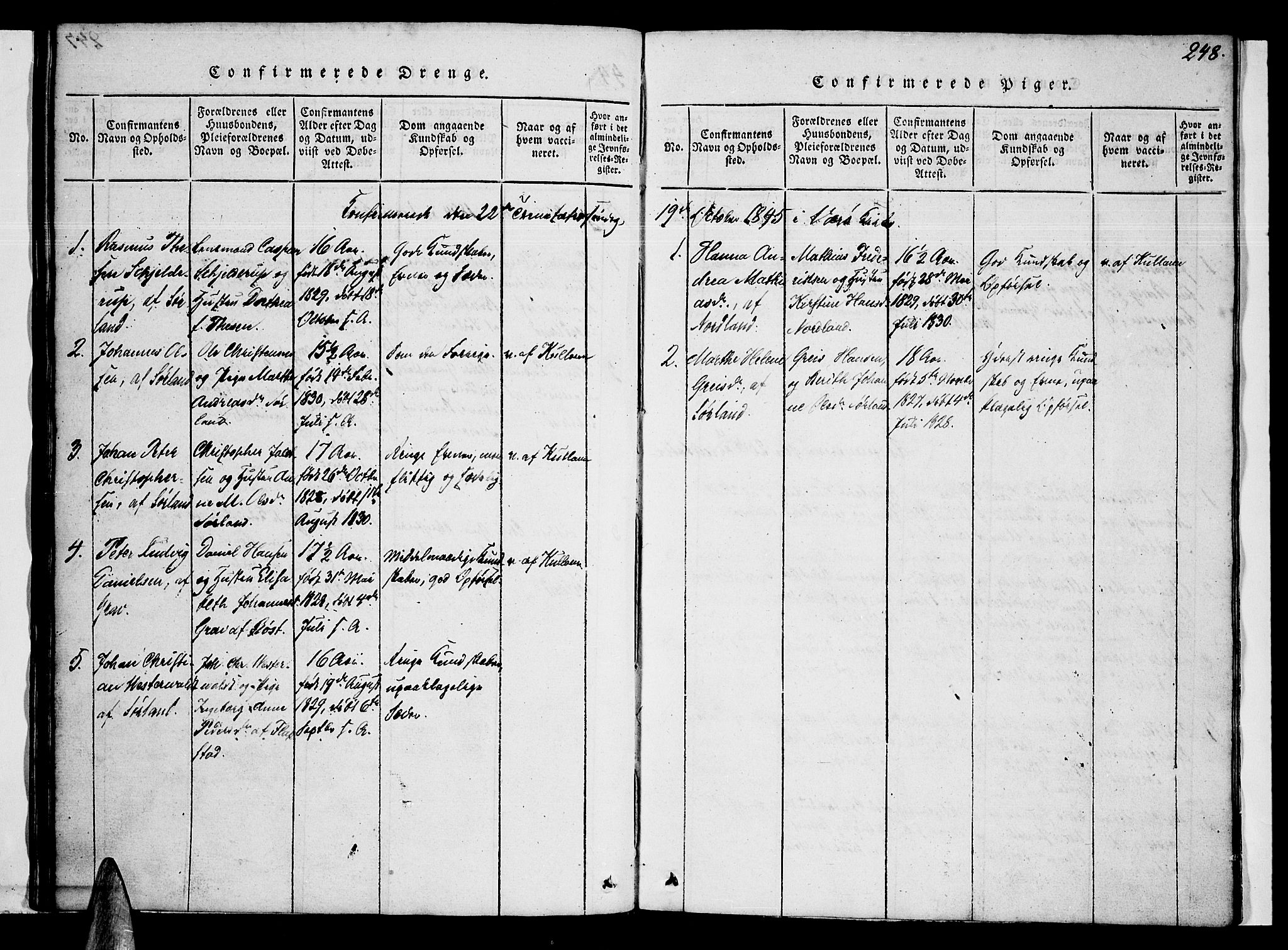 Ministerialprotokoller, klokkerbøker og fødselsregistre - Nordland, SAT/A-1459/807/L0120: Parish register (official) no. 807A03, 1821-1848, p. 248