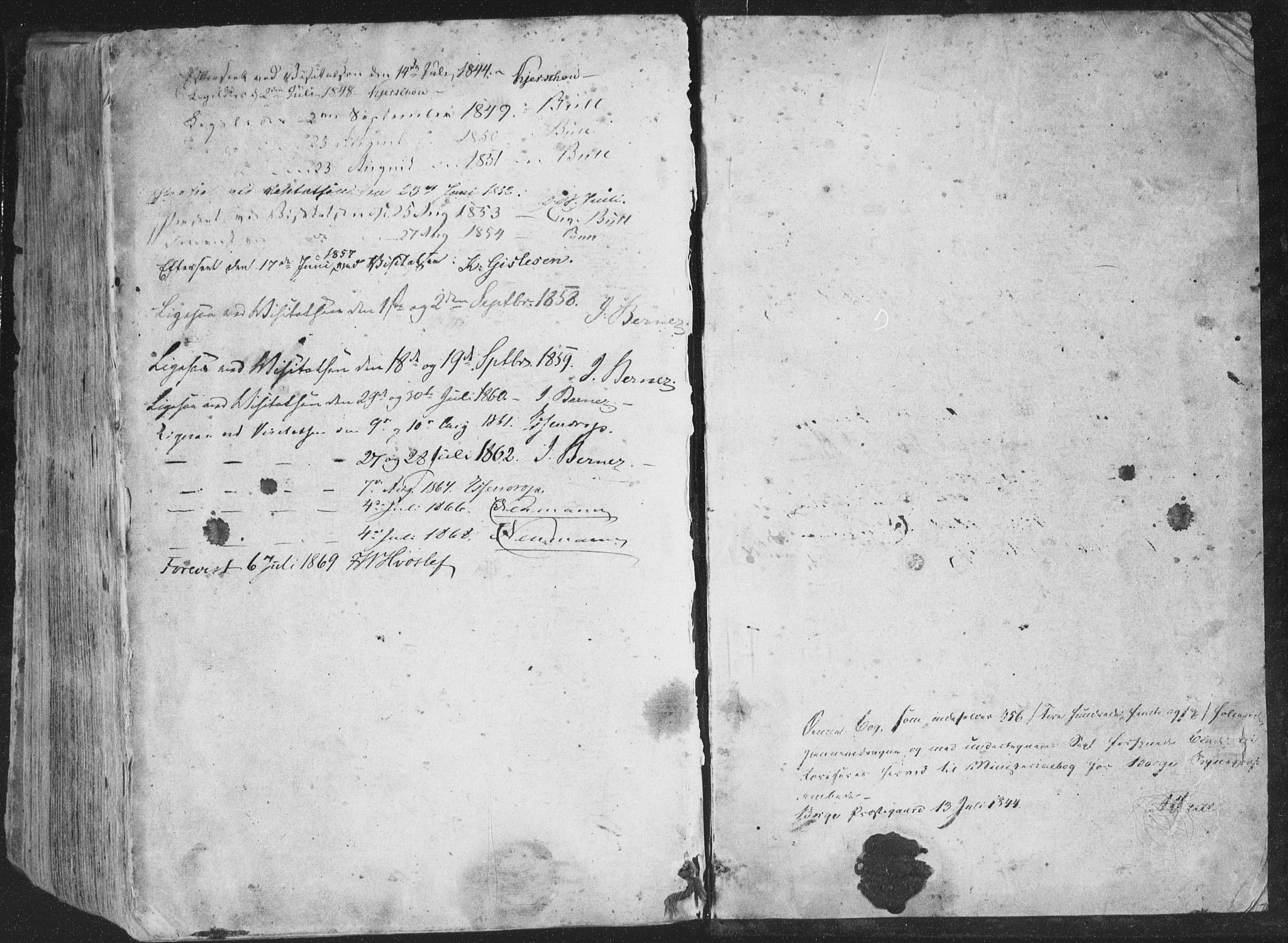 Ministerialprotokoller, klokkerbøker og fødselsregistre - Nordland, AV/SAT-A-1459/880/L1131: Parish register (official) no. 880A05, 1844-1868