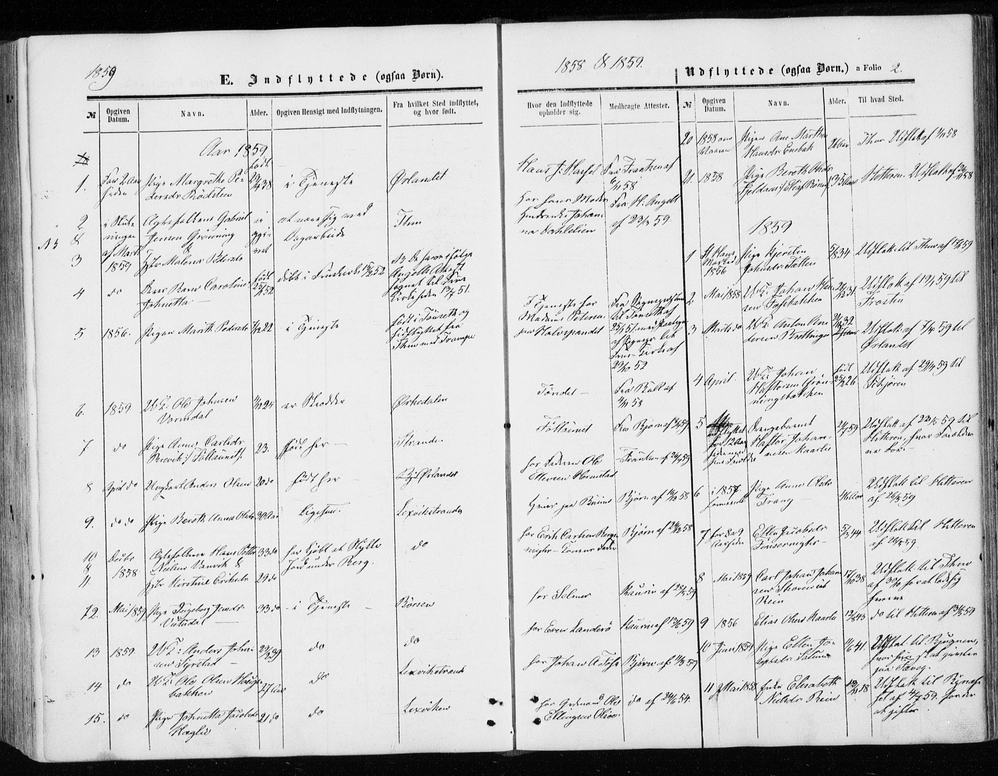 Ministerialprotokoller, klokkerbøker og fødselsregistre - Sør-Trøndelag, SAT/A-1456/646/L0612: Parish register (official) no. 646A10, 1858-1869, p. 2