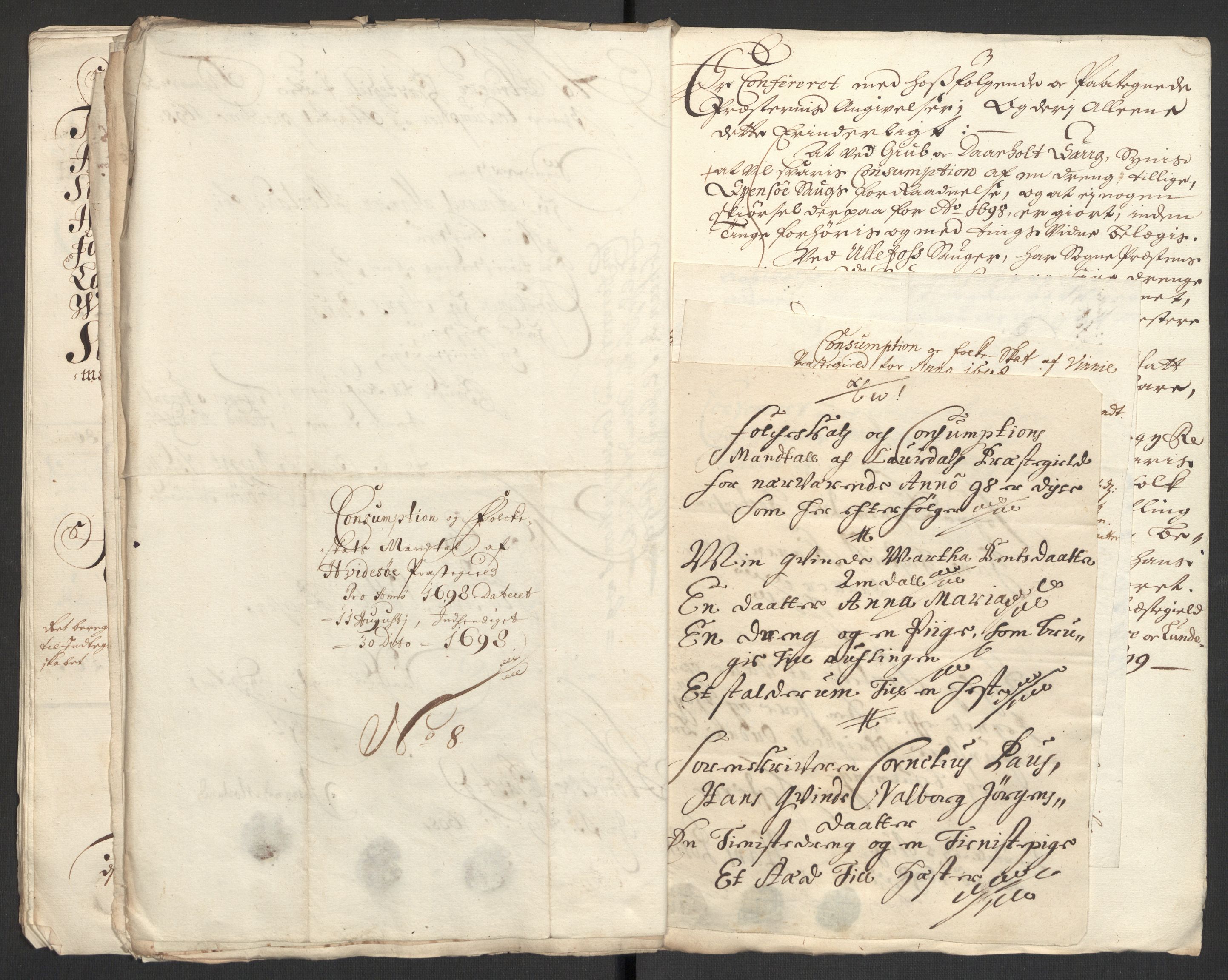 Rentekammeret inntil 1814, Reviderte regnskaper, Fogderegnskap, AV/RA-EA-4092/R36/L2099: Fogderegnskap Øvre og Nedre Telemark og Bamble, 1698, p. 25