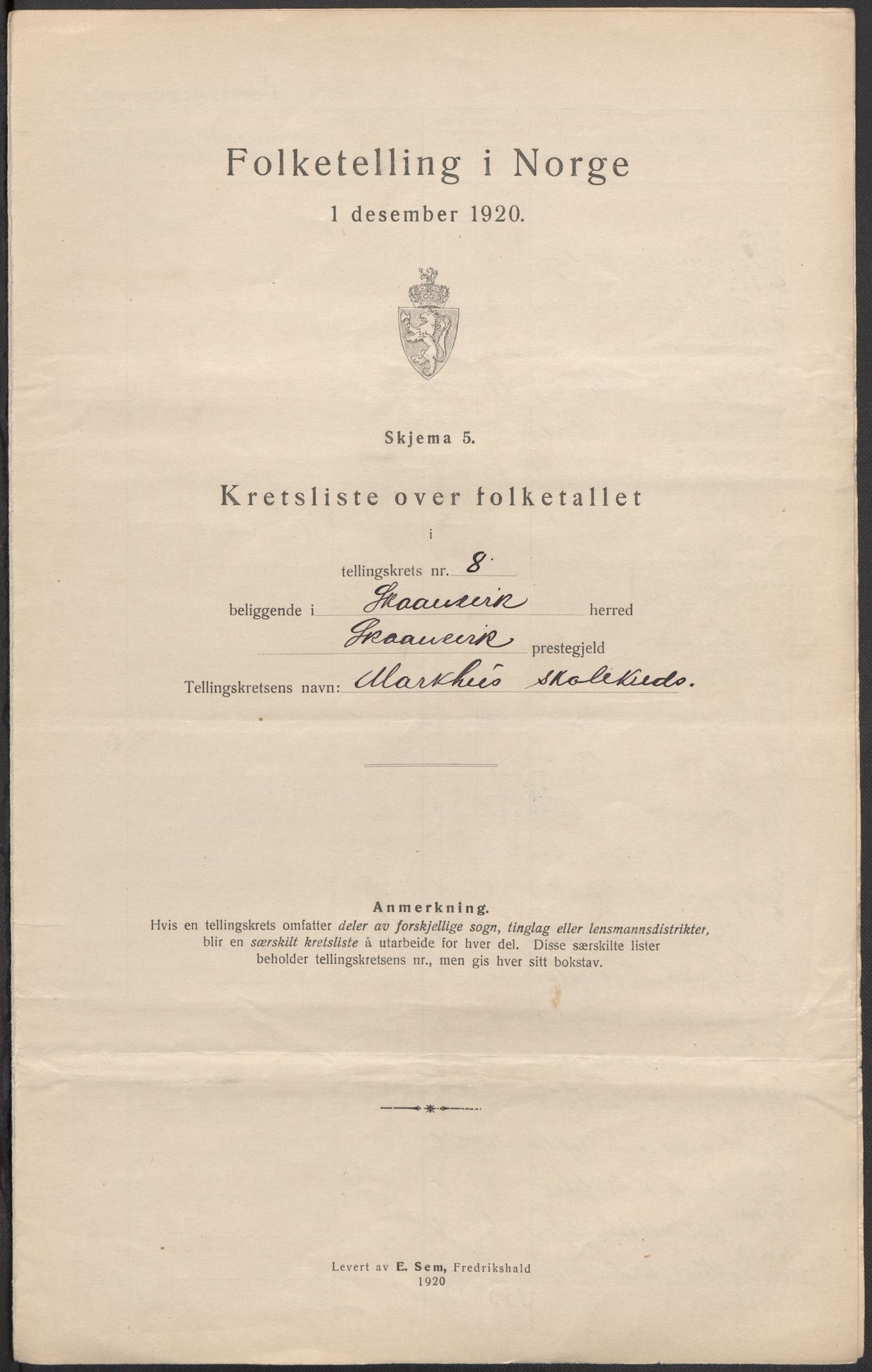 SAB, 1920 census for Skånevik, 1920, p. 31