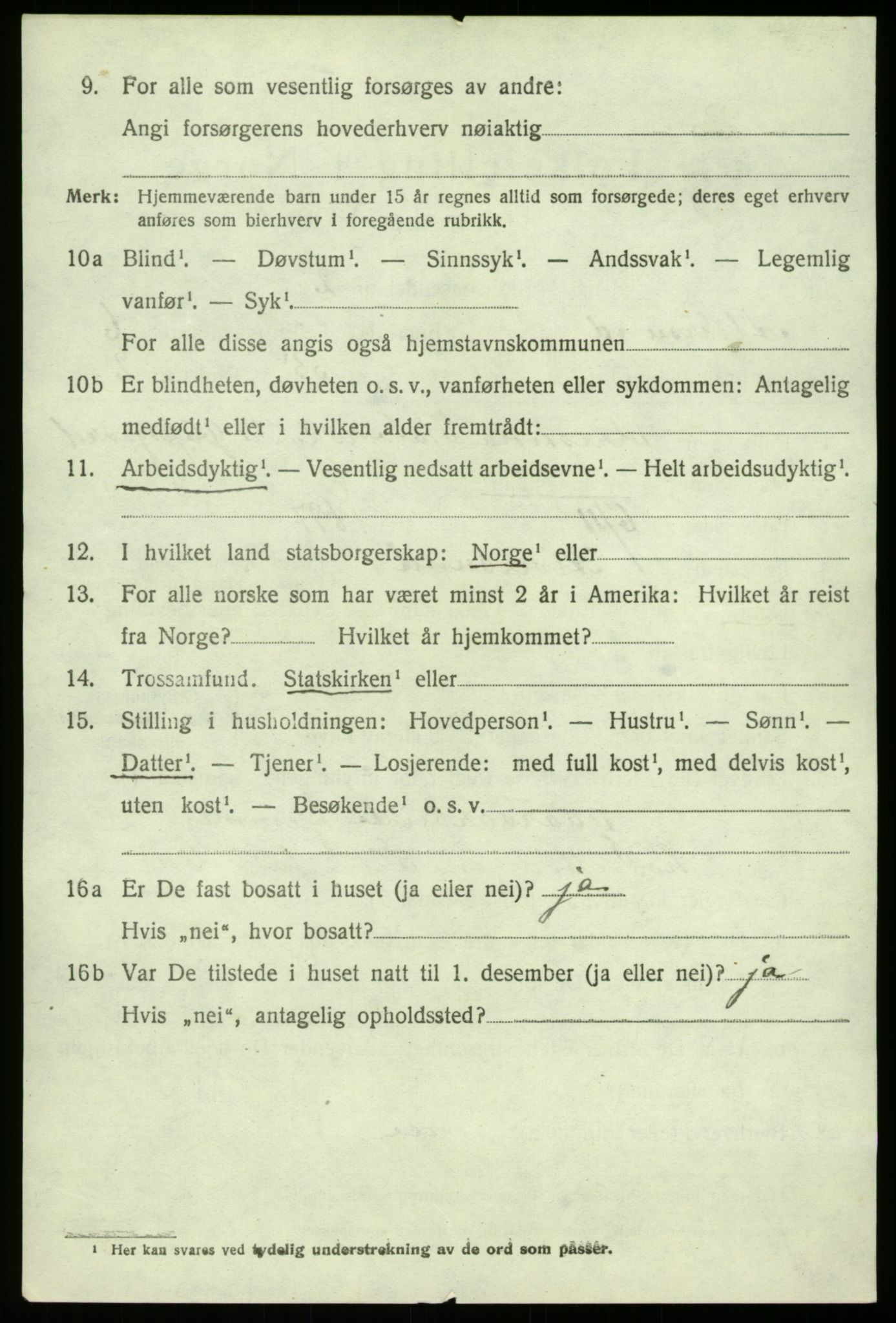 SAB, 1920 census for Alversund, 1920, p. 4645