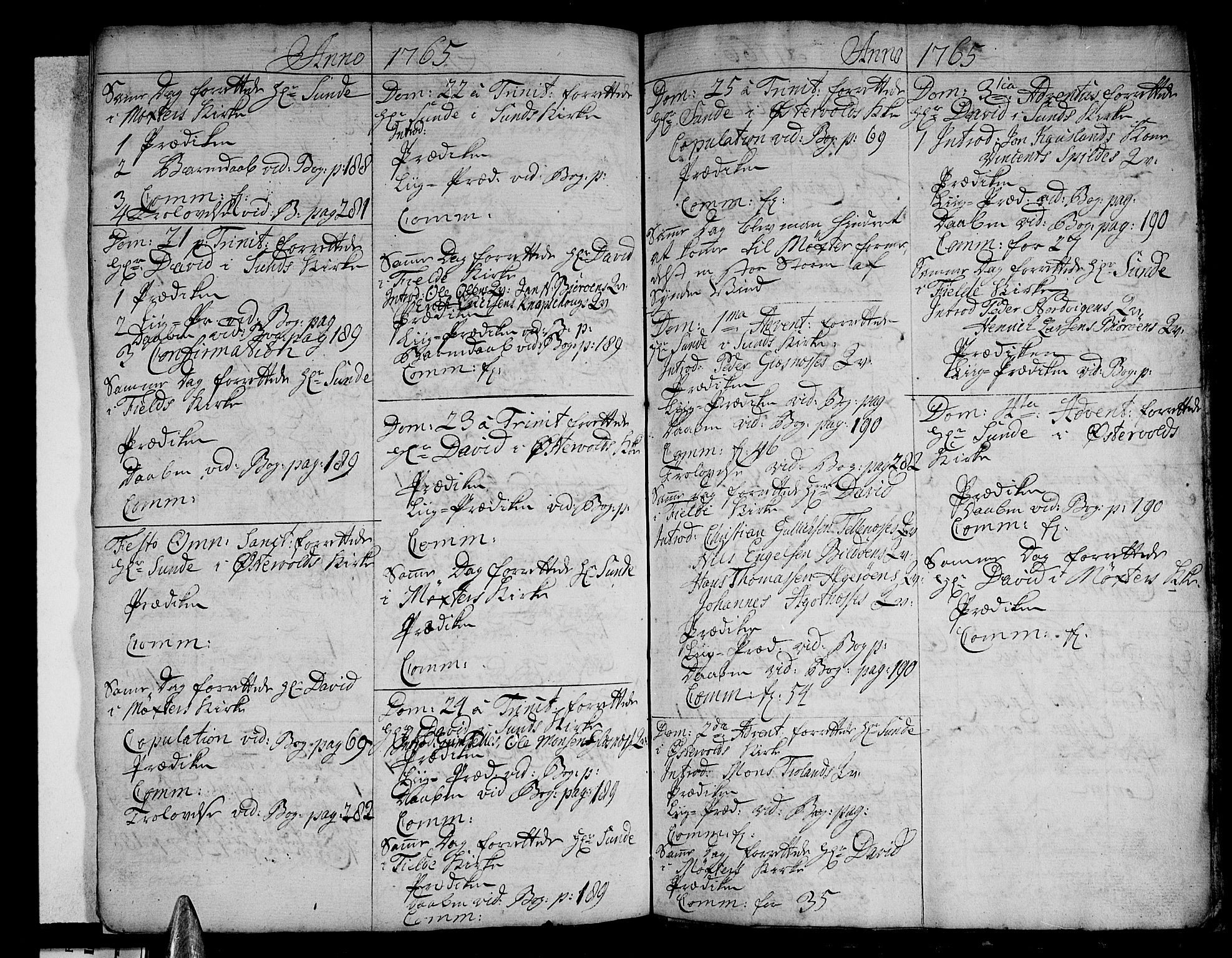 Sund sokneprestembete, AV/SAB-A-99930: Parish register (official) no. A 3, 1740-1769