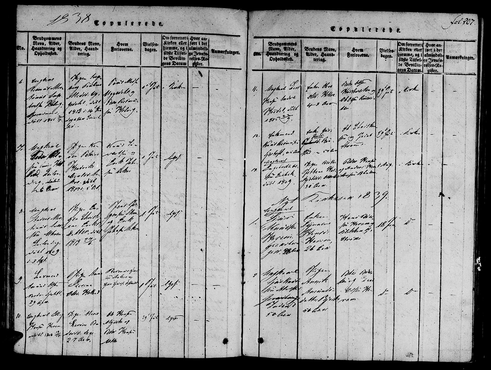 Ministerialprotokoller, klokkerbøker og fødselsregistre - Møre og Romsdal, AV/SAT-A-1454/536/L0495: Parish register (official) no. 536A04, 1818-1847, p. 207