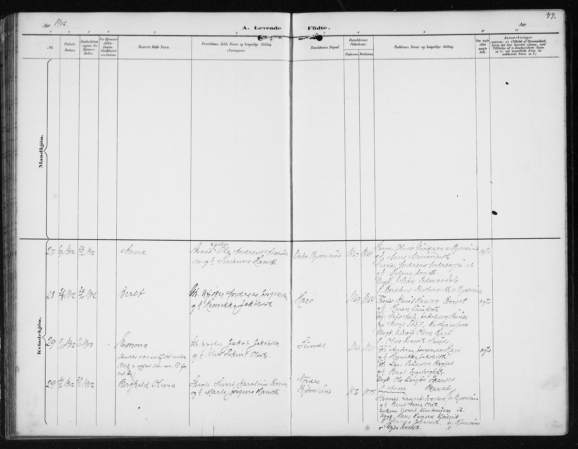 Ministerialprotokoller, klokkerbøker og fødselsregistre - Møre og Romsdal, AV/SAT-A-1454/566/L0773: Parish register (copy) no. 566C02, 1892-1909, p. 77