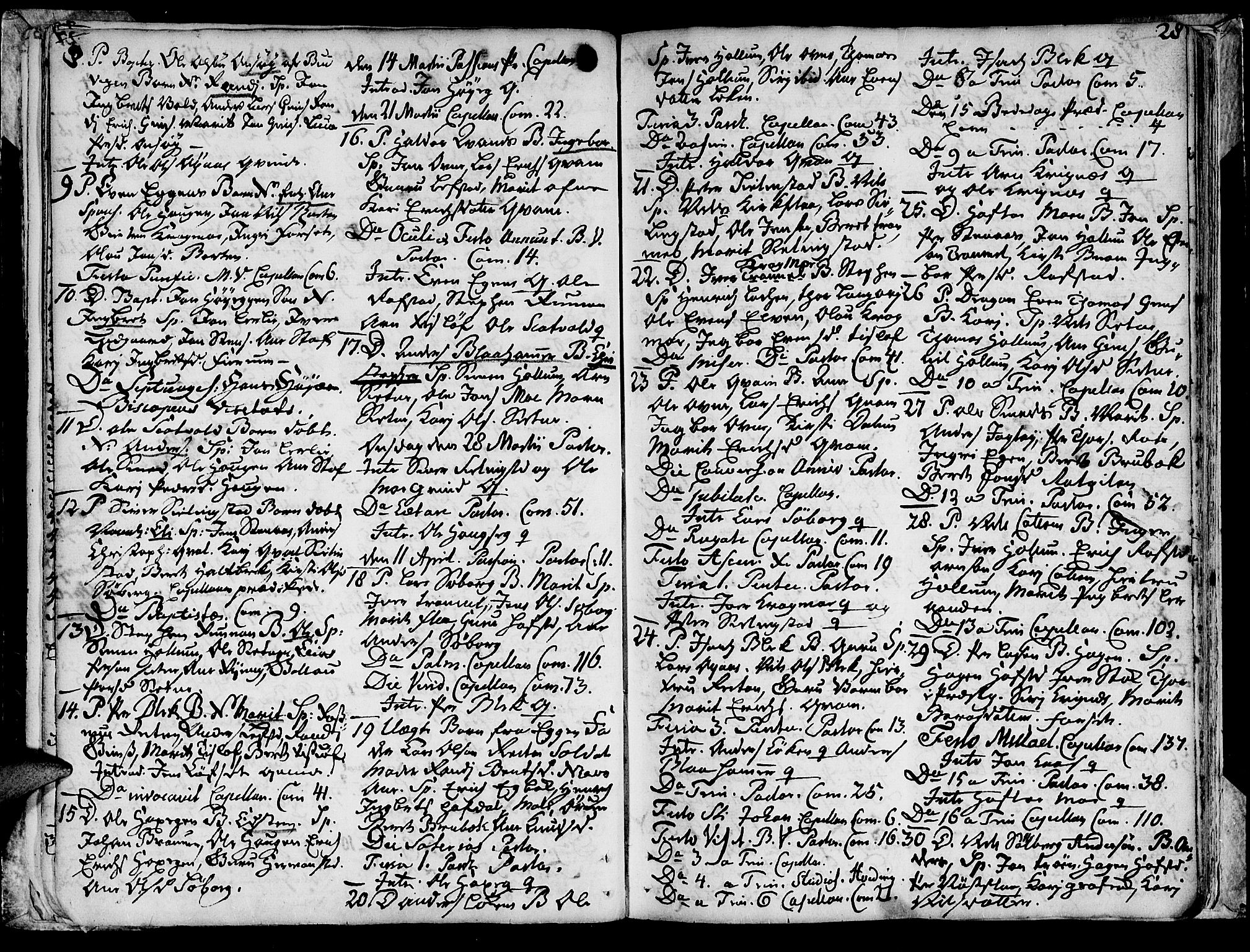 Ministerialprotokoller, klokkerbøker og fødselsregistre - Sør-Trøndelag, SAT/A-1456/691/L1057: Parish register (official) no. 691A01 /1, 1740-1767, p. 28