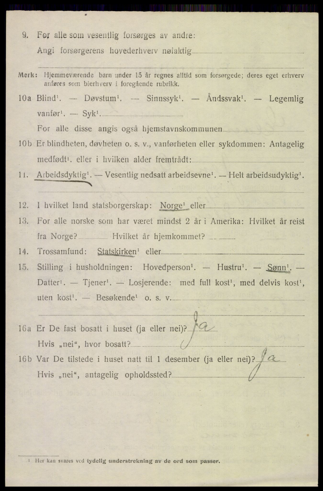 SAH, 1920 census for Elverum, 1920, p. 23827