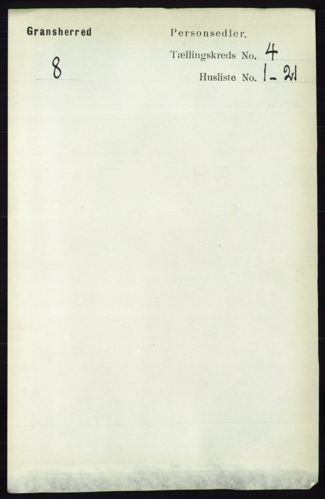 RA, 1891 census for 0824 Gransherad, 1891, p. 681
