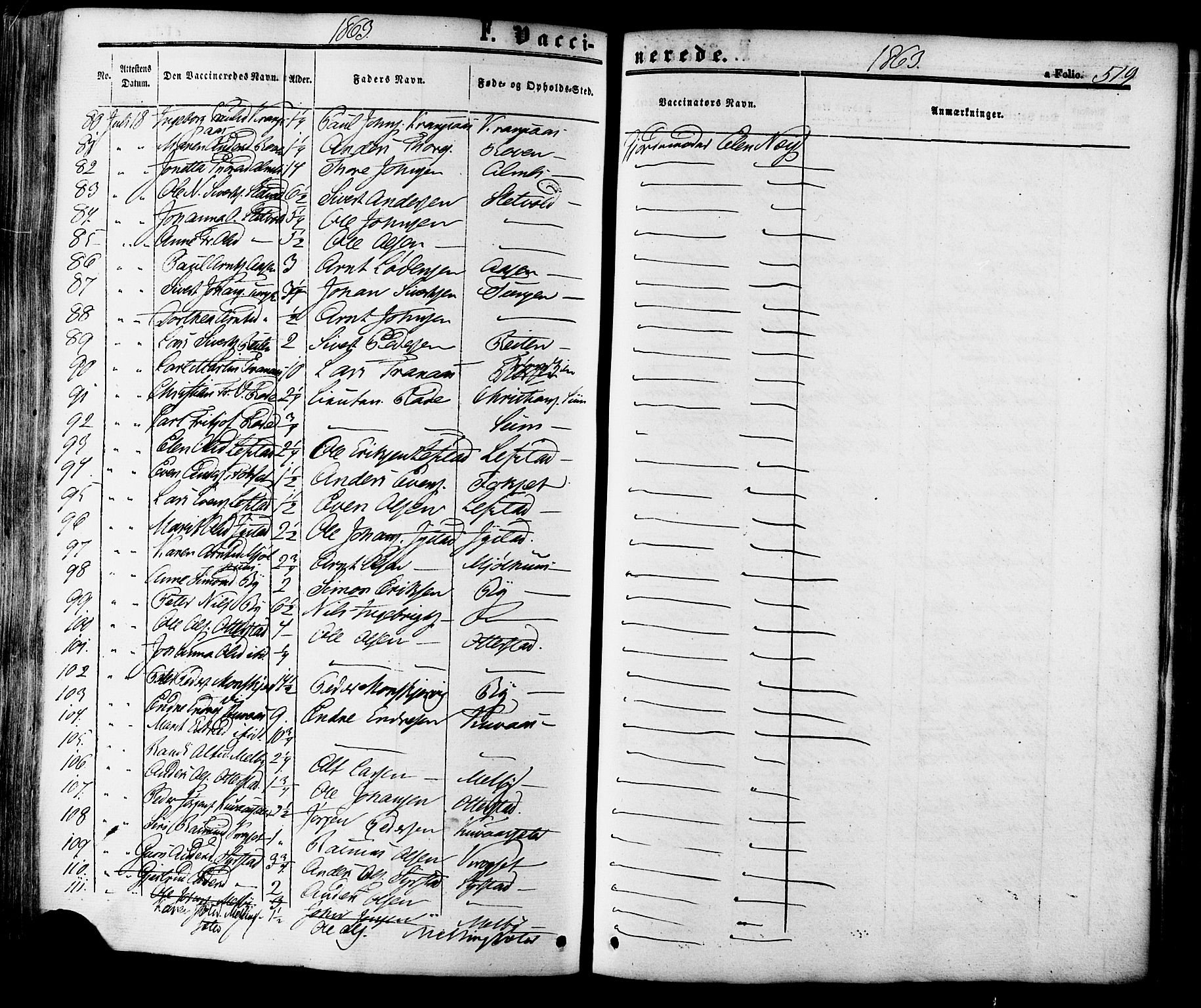 Ministerialprotokoller, klokkerbøker og fødselsregistre - Sør-Trøndelag, AV/SAT-A-1456/665/L0772: Parish register (official) no. 665A07, 1856-1878, p. 519