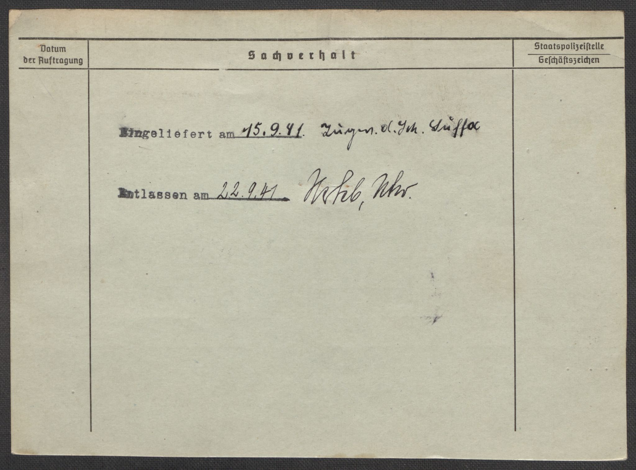 Befehlshaber der Sicherheitspolizei und des SD, AV/RA-RAFA-5969/E/Ea/Eaa/L0005: Register over norske fanger i Møllergata 19: Hø-Kj, 1940-1945, p. 1390