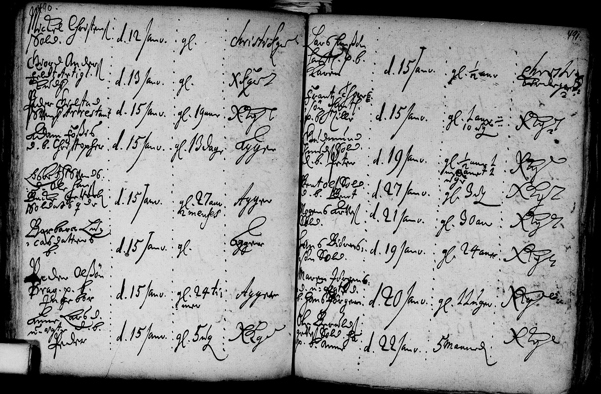 Aker prestekontor kirkebøker, AV/SAO-A-10861/F/L0002: Parish register (official) no. 2, 1714-1720, p. 490-491