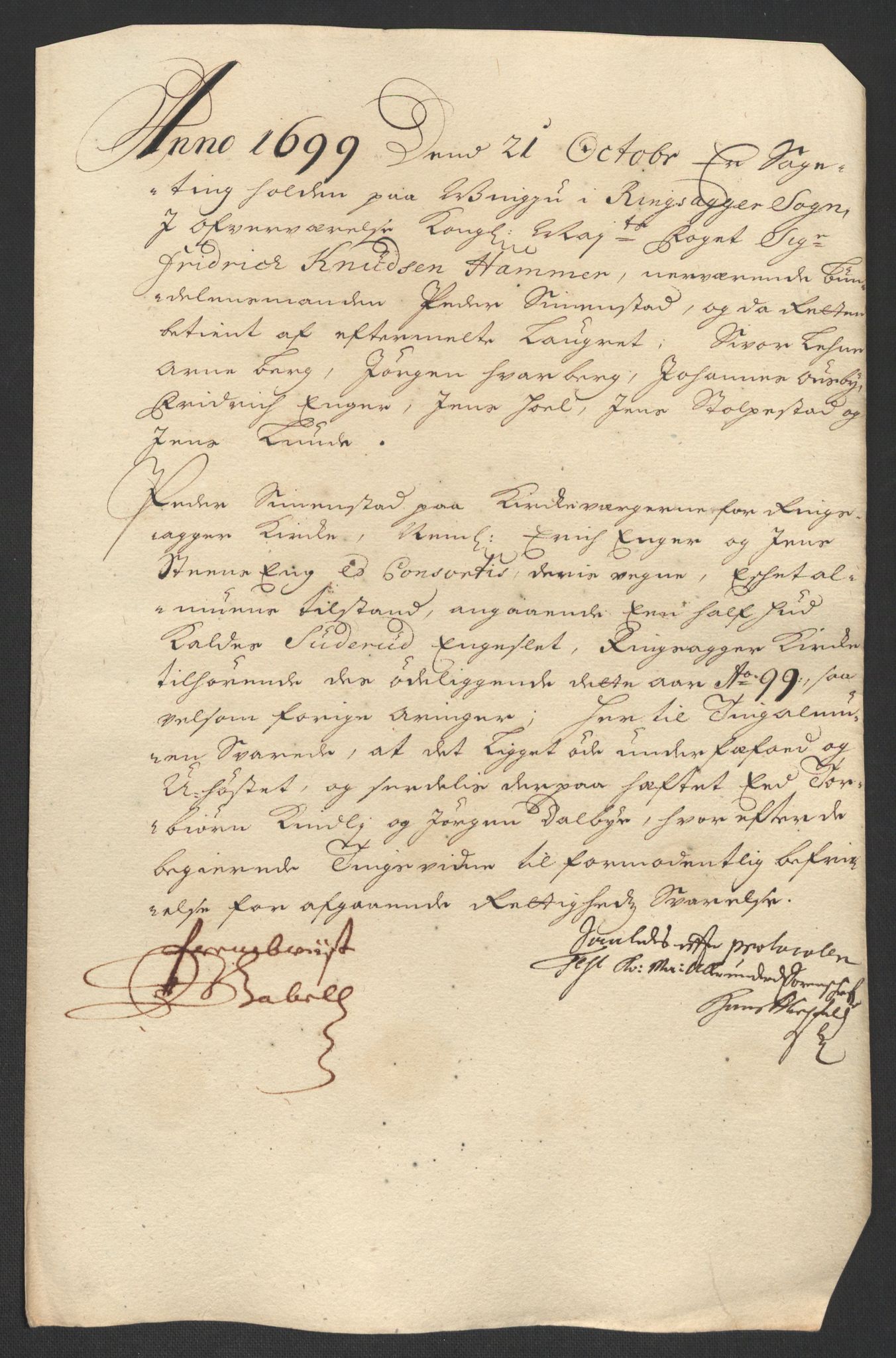 Rentekammeret inntil 1814, Reviderte regnskaper, Fogderegnskap, AV/RA-EA-4092/R16/L1038: Fogderegnskap Hedmark, 1699, p. 174