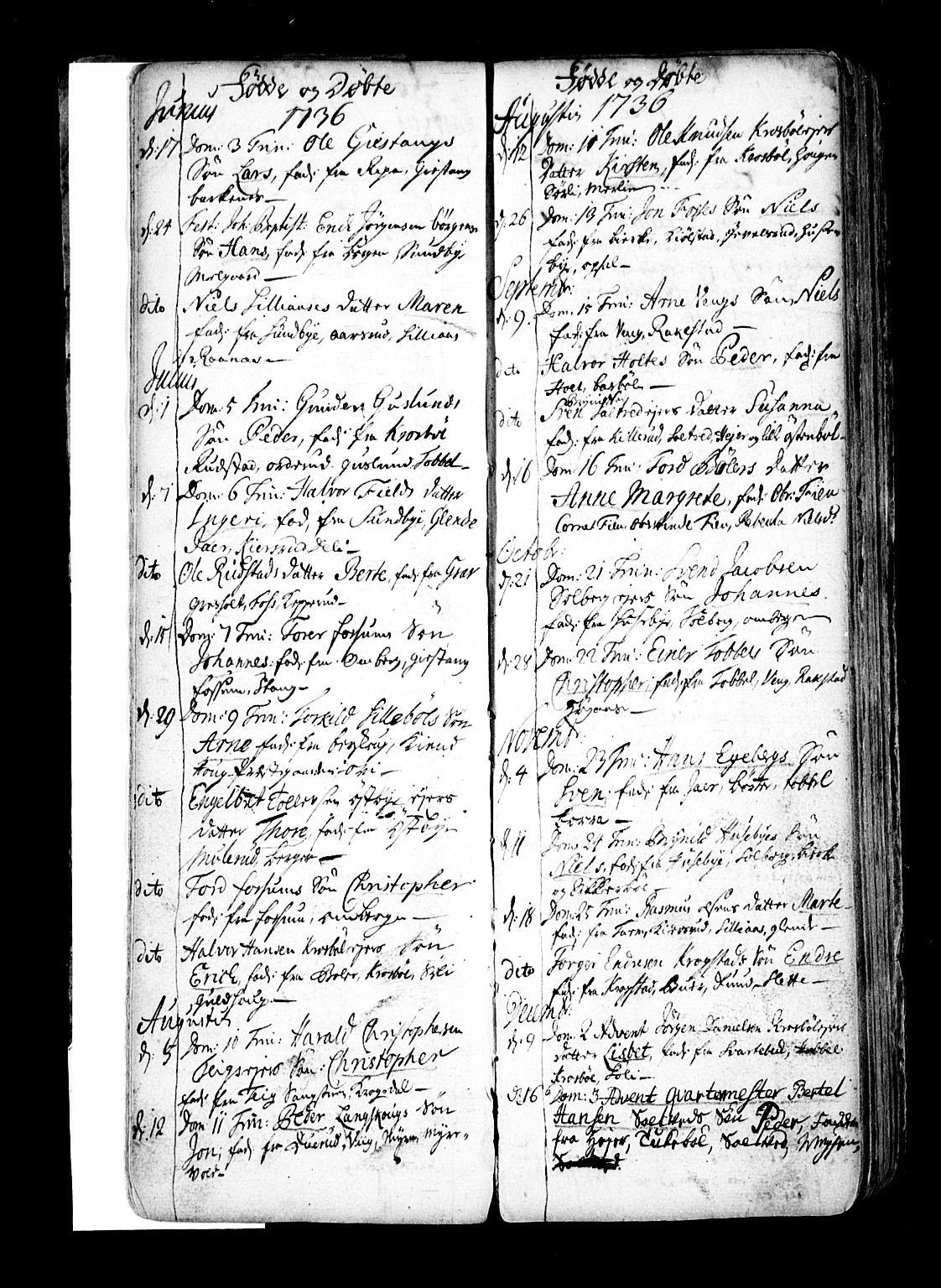 Enebakk prestekontor Kirkebøker, SAO/A-10171c/F/Fa/L0001: Parish register (official) no. I 1, 1719-1754