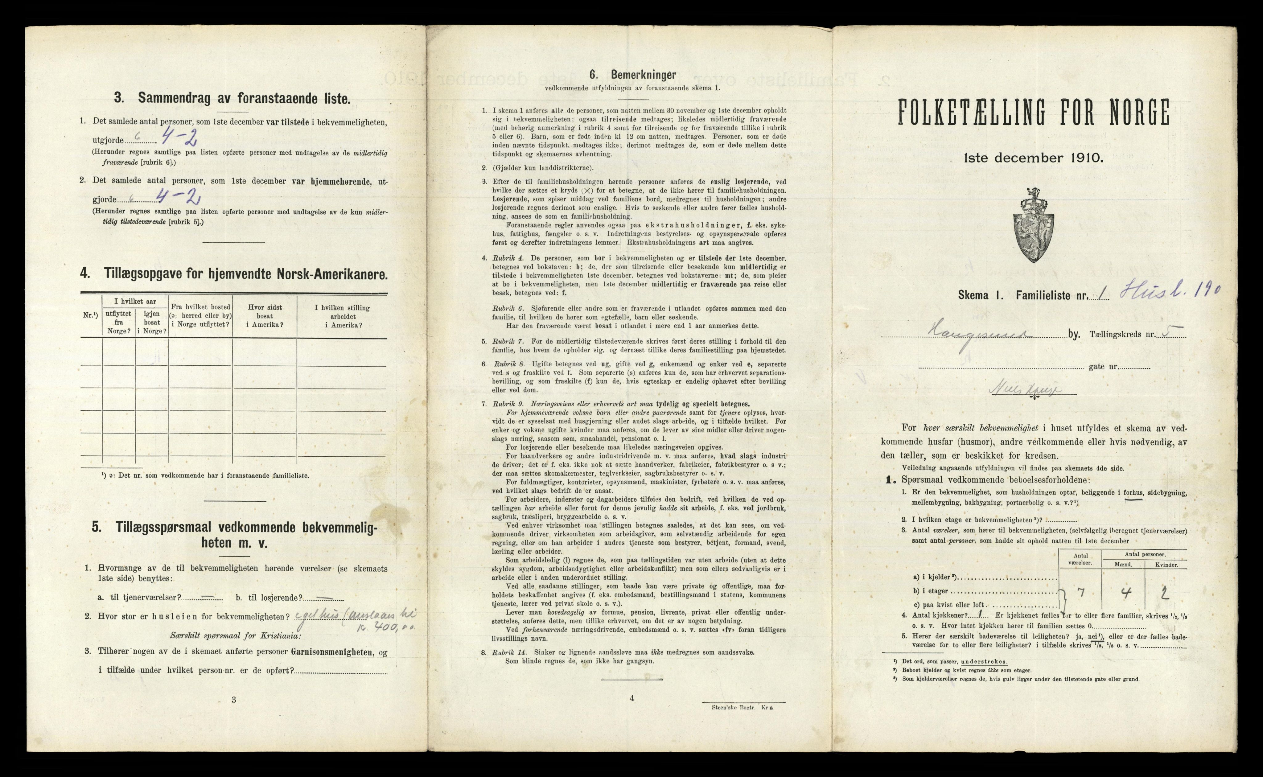 RA, 1910 census for Haugesund, 1910, p. 4420