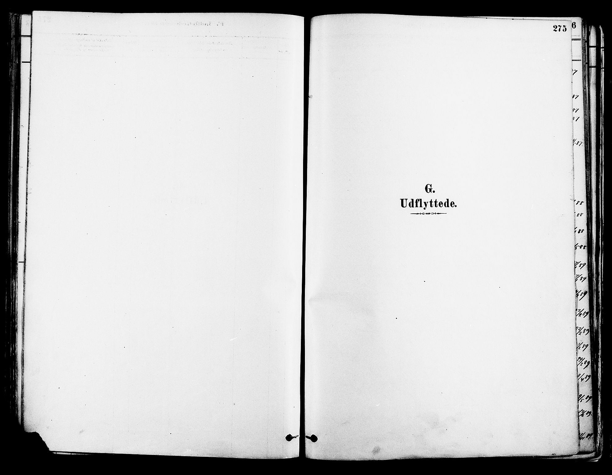 Suldal sokneprestkontor, SAST/A-101845/01/IV/L0011: Parish register (official) no. A 11, 1878-1900, p. 275