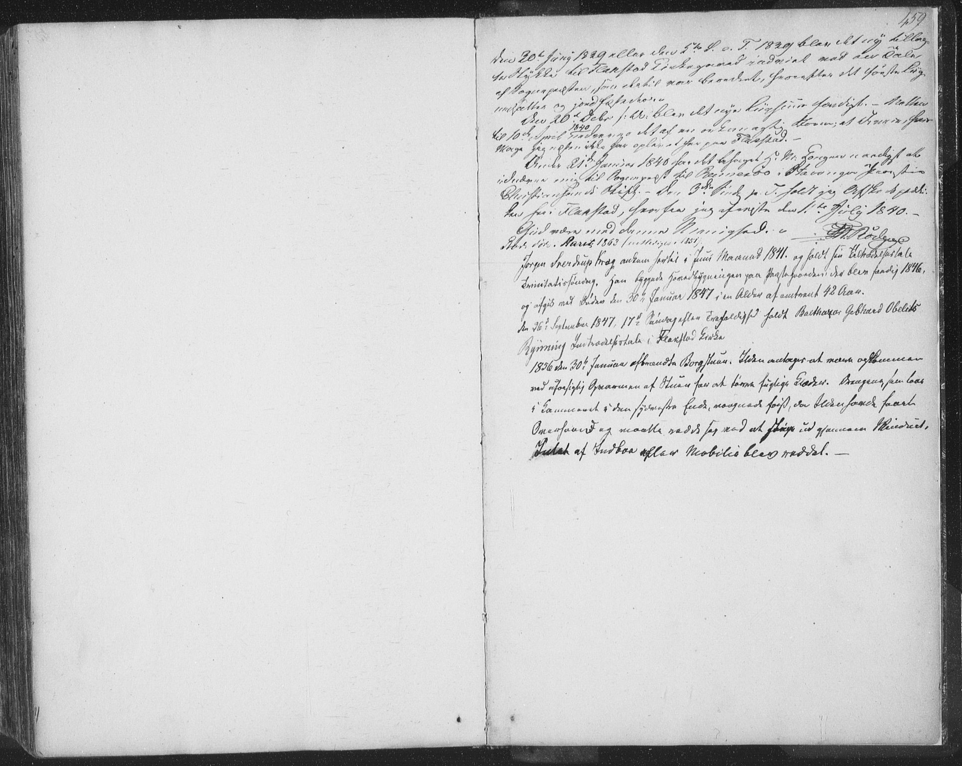 Ministerialprotokoller, klokkerbøker og fødselsregistre - Nordland, SAT/A-1459/885/L1202: Parish register (official) no. 885A03, 1838-1859, p. 459