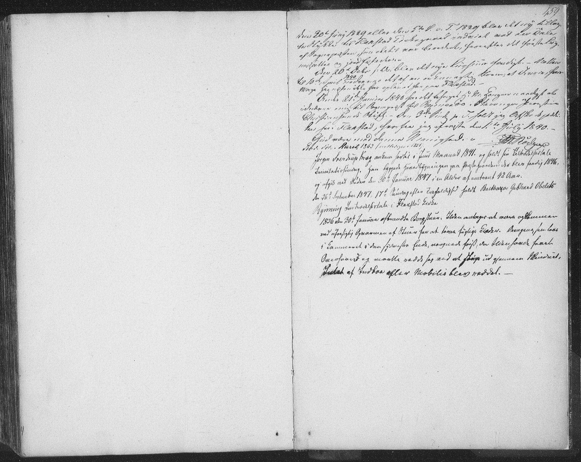 Ministerialprotokoller, klokkerbøker og fødselsregistre - Nordland, AV/SAT-A-1459/885/L1202: Parish register (official) no. 885A03, 1838-1859, p. 459