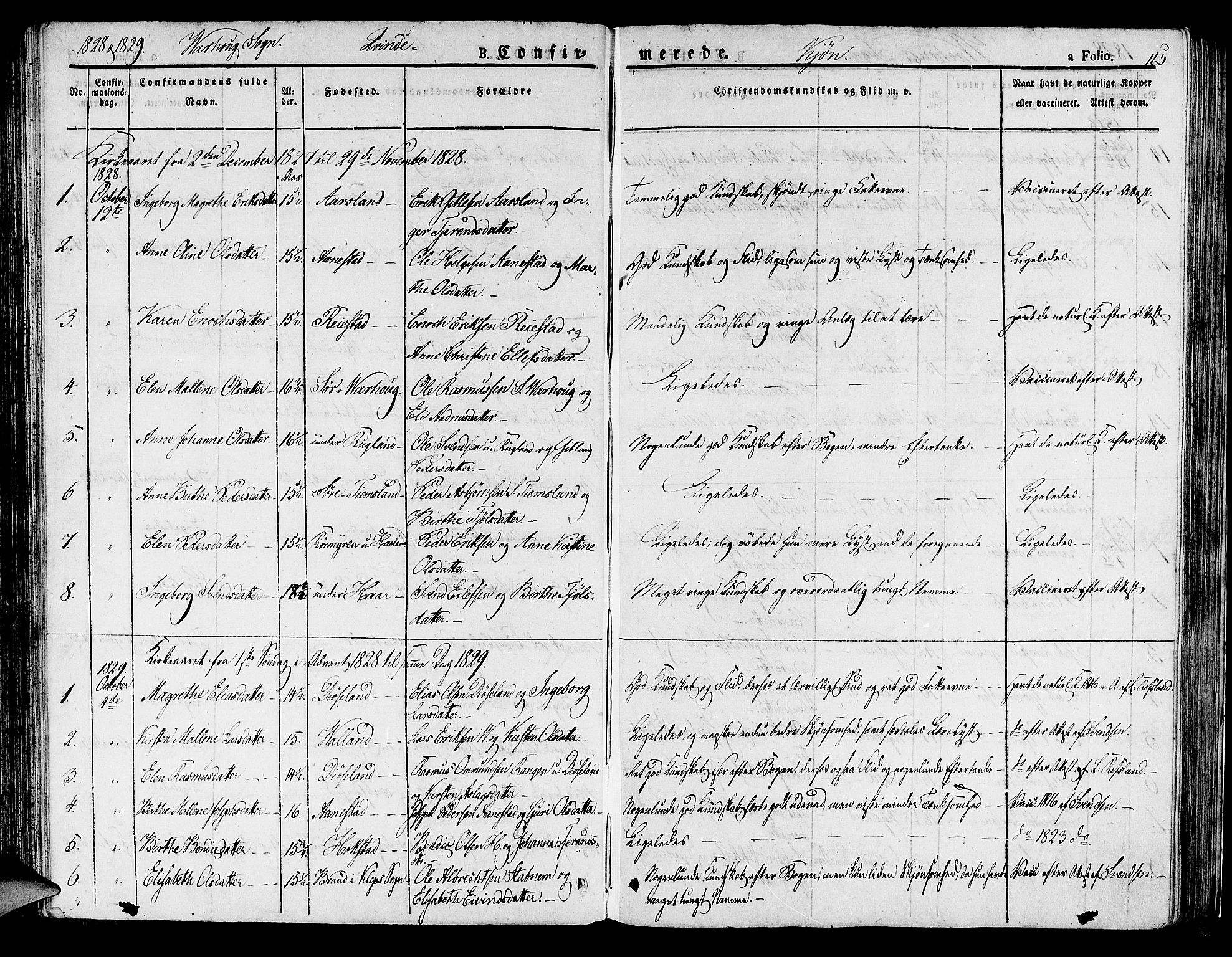 Hå sokneprestkontor, AV/SAST-A-101801/001/30BA/L0004: Parish register (official) no. A 4.1 /2, 1826-1841, p. 165