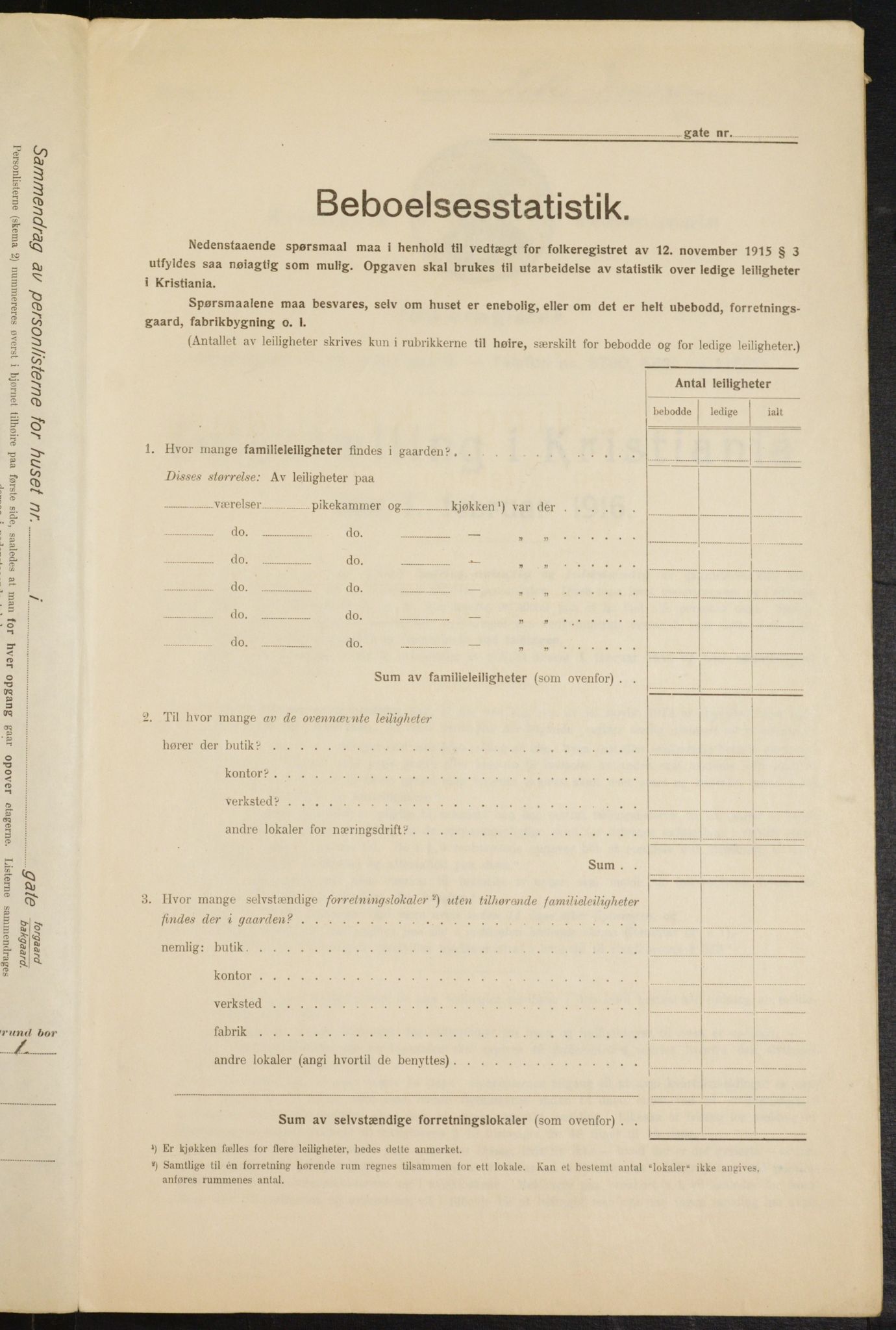 OBA, Municipal Census 1916 for Kristiania, 1916, p. 58842