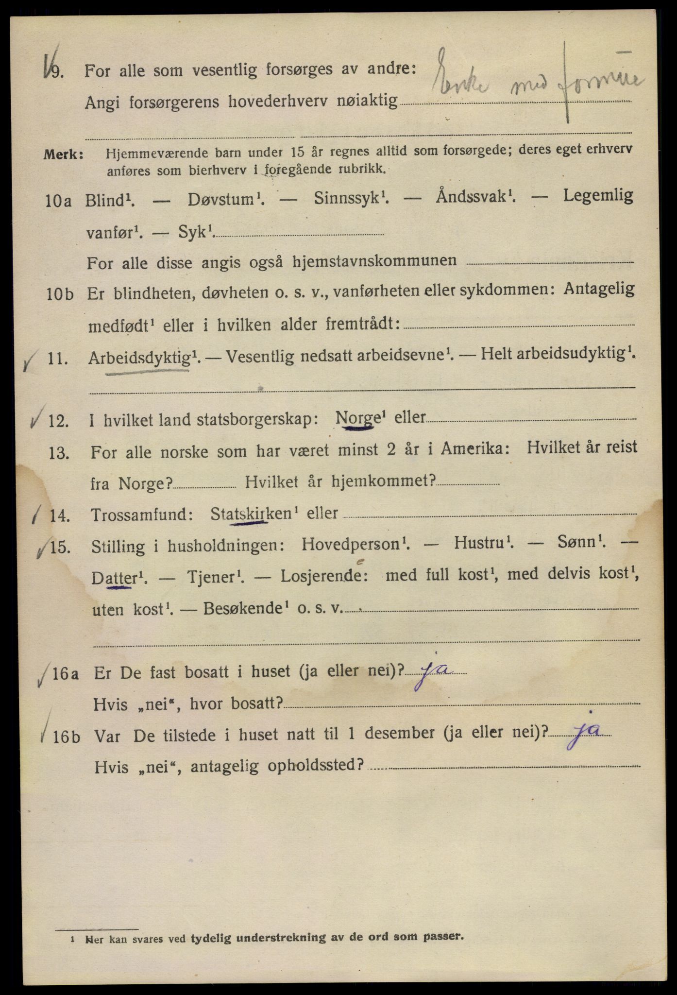 SAO, 1920 census for Kristiania, 1920, p. 366976