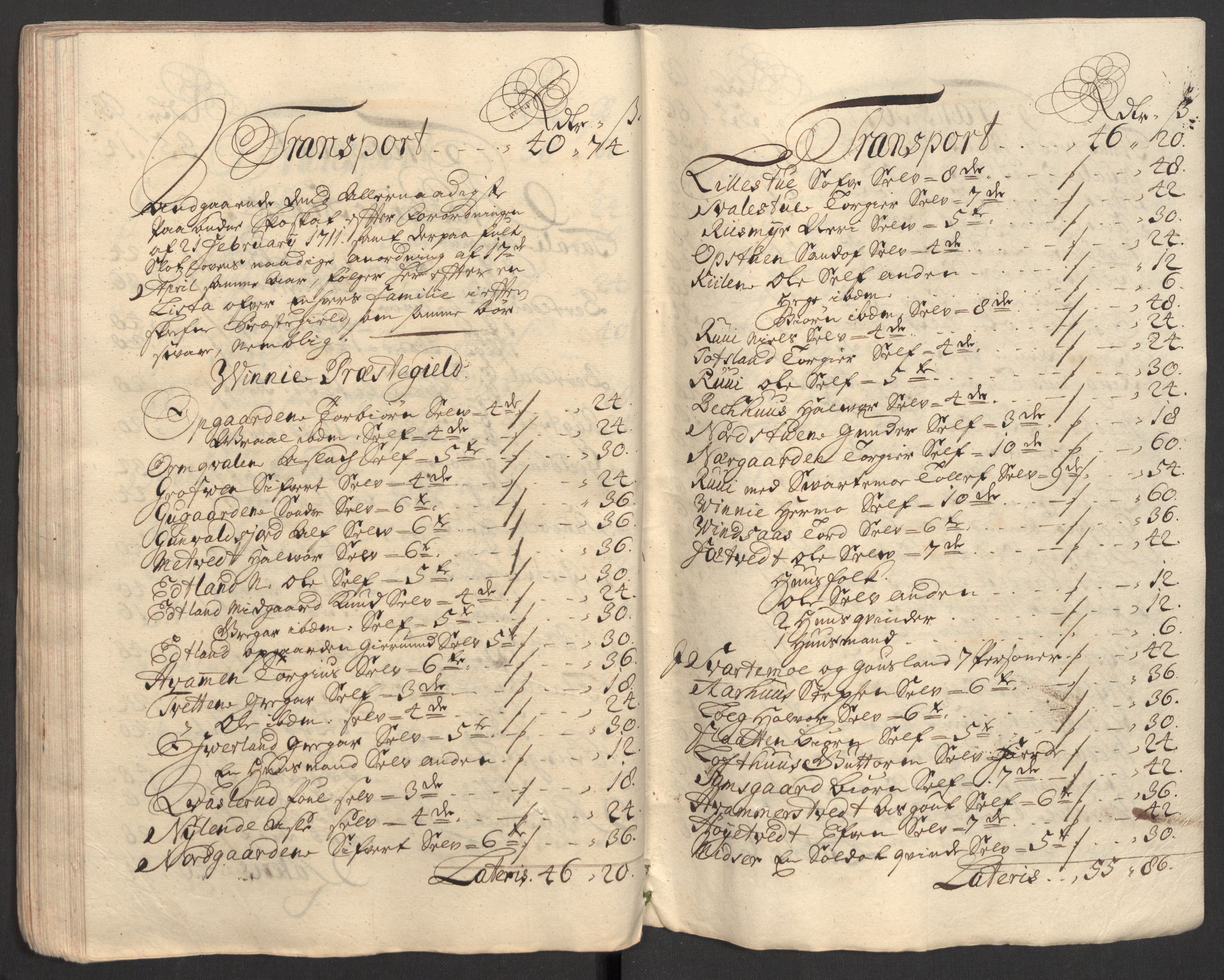 Rentekammeret inntil 1814, Reviderte regnskaper, Fogderegnskap, AV/RA-EA-4092/R36/L2121: Fogderegnskap Øvre og Nedre Telemark og Bamble, 1711, p. 81
