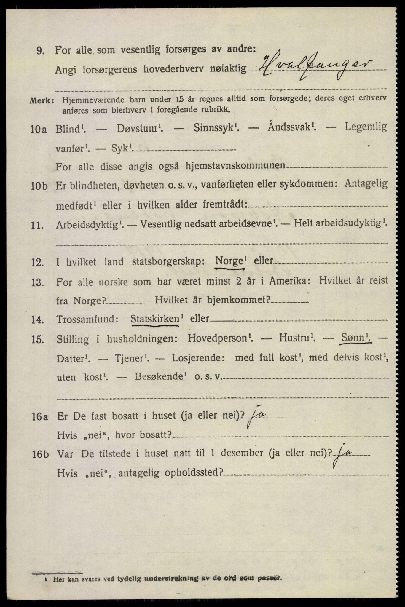 SAKO, 1920 census for Botne, 1920, p. 5714