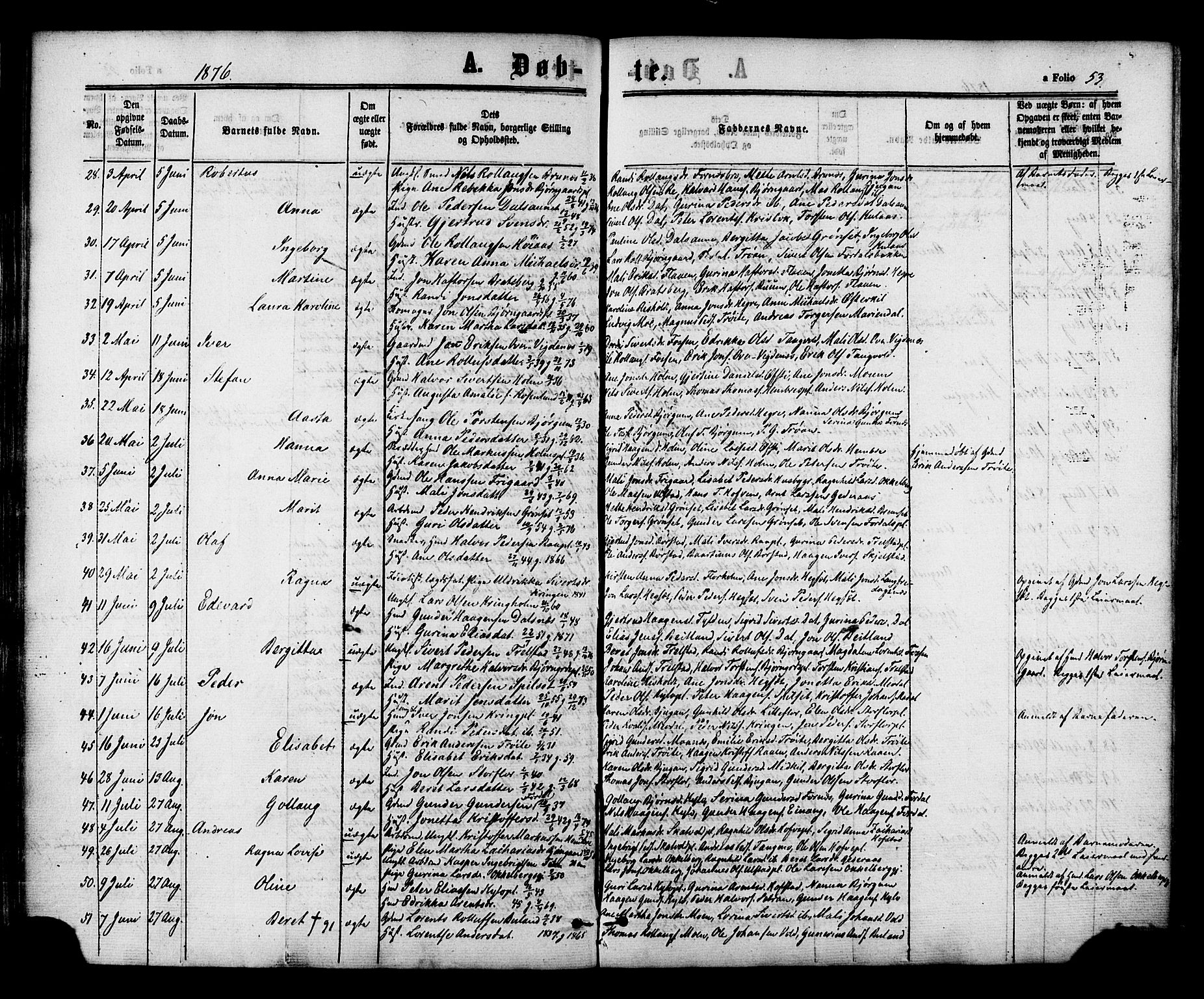 Ministerialprotokoller, klokkerbøker og fødselsregistre - Nord-Trøndelag, SAT/A-1458/703/L0029: Parish register (official) no. 703A02, 1863-1879, p. 53