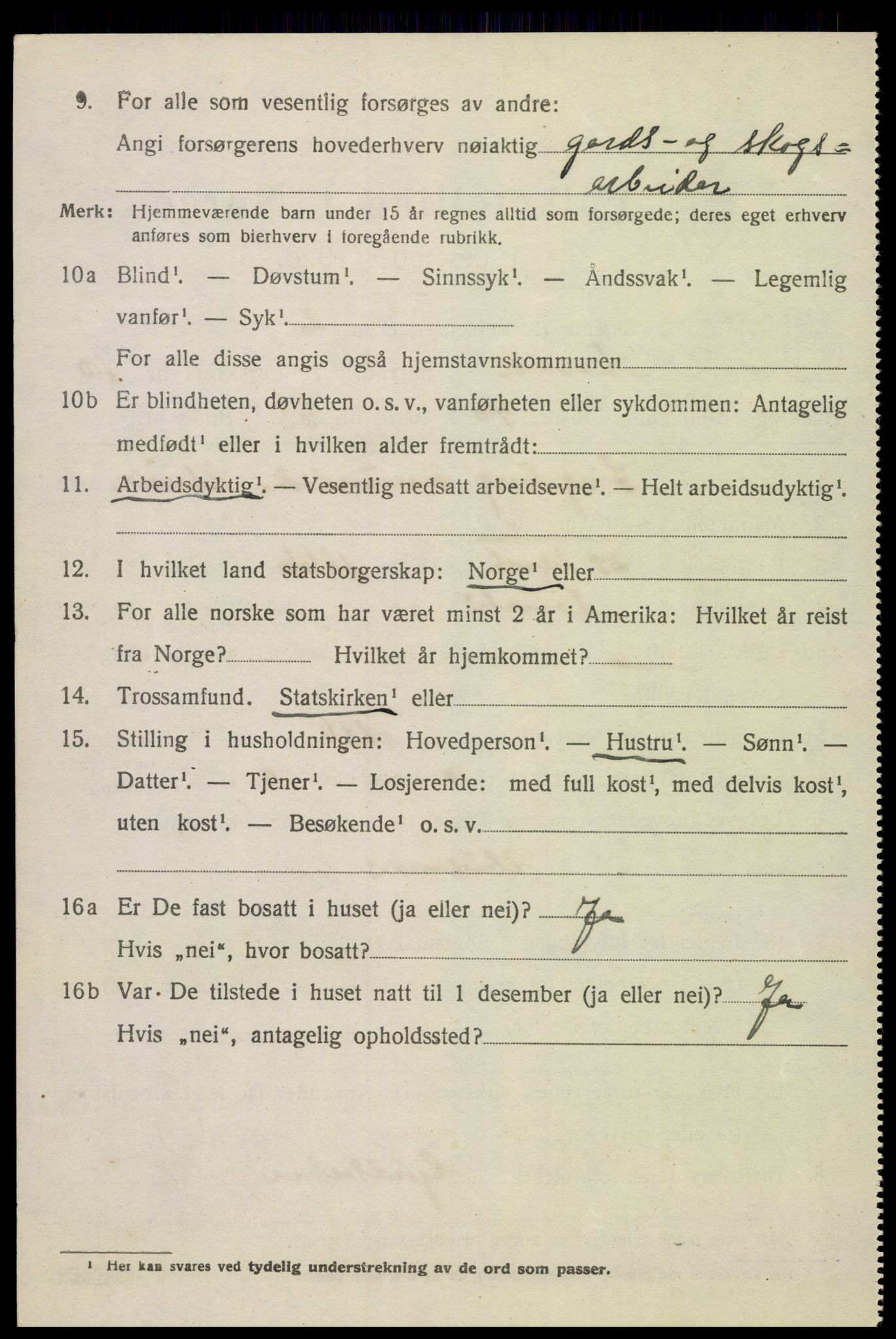 SAK, 1920 census for Åmli, 1920, p. 4192