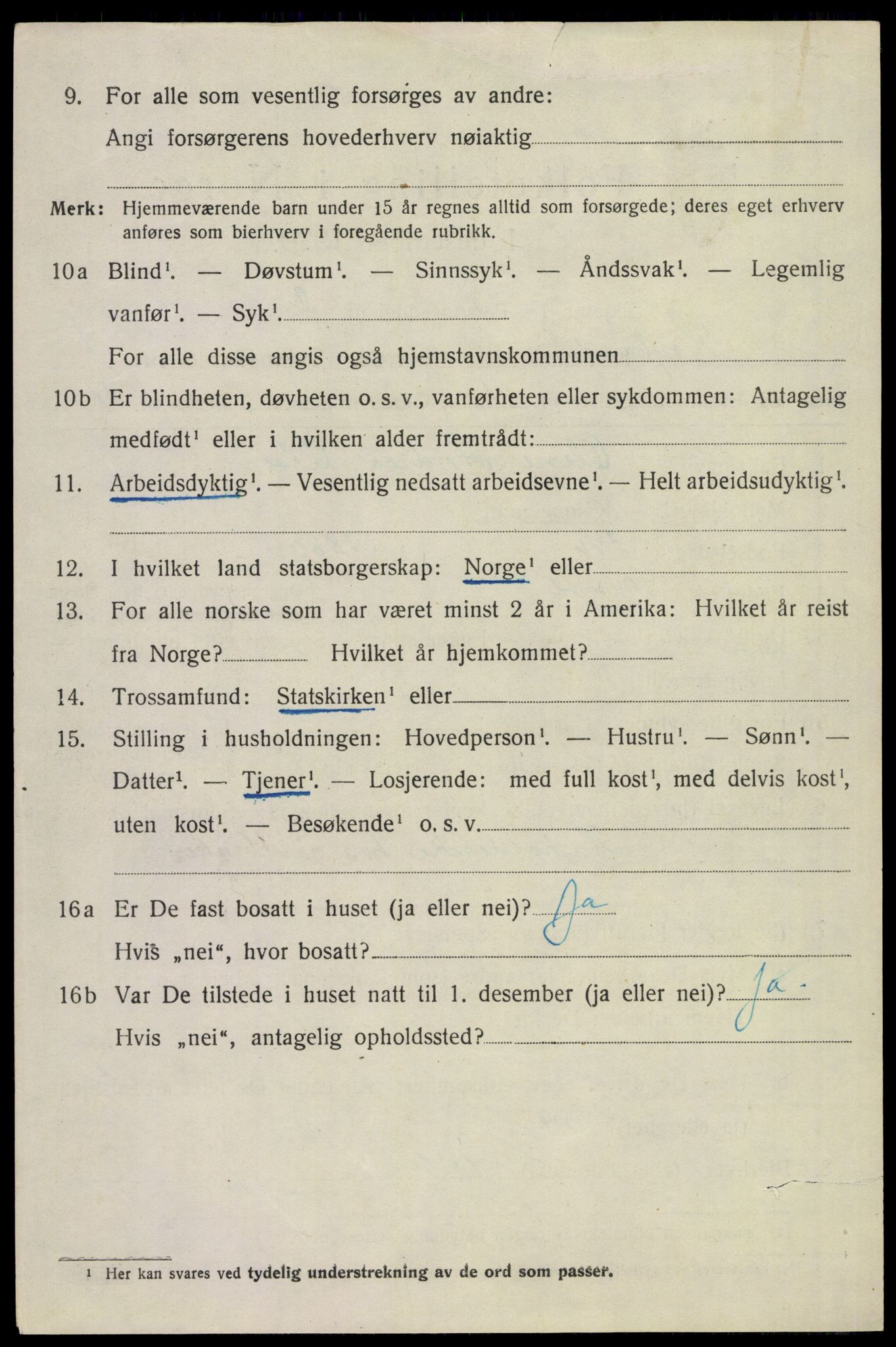 SAST, 1920 census for Høyland, 1920, p. 2435