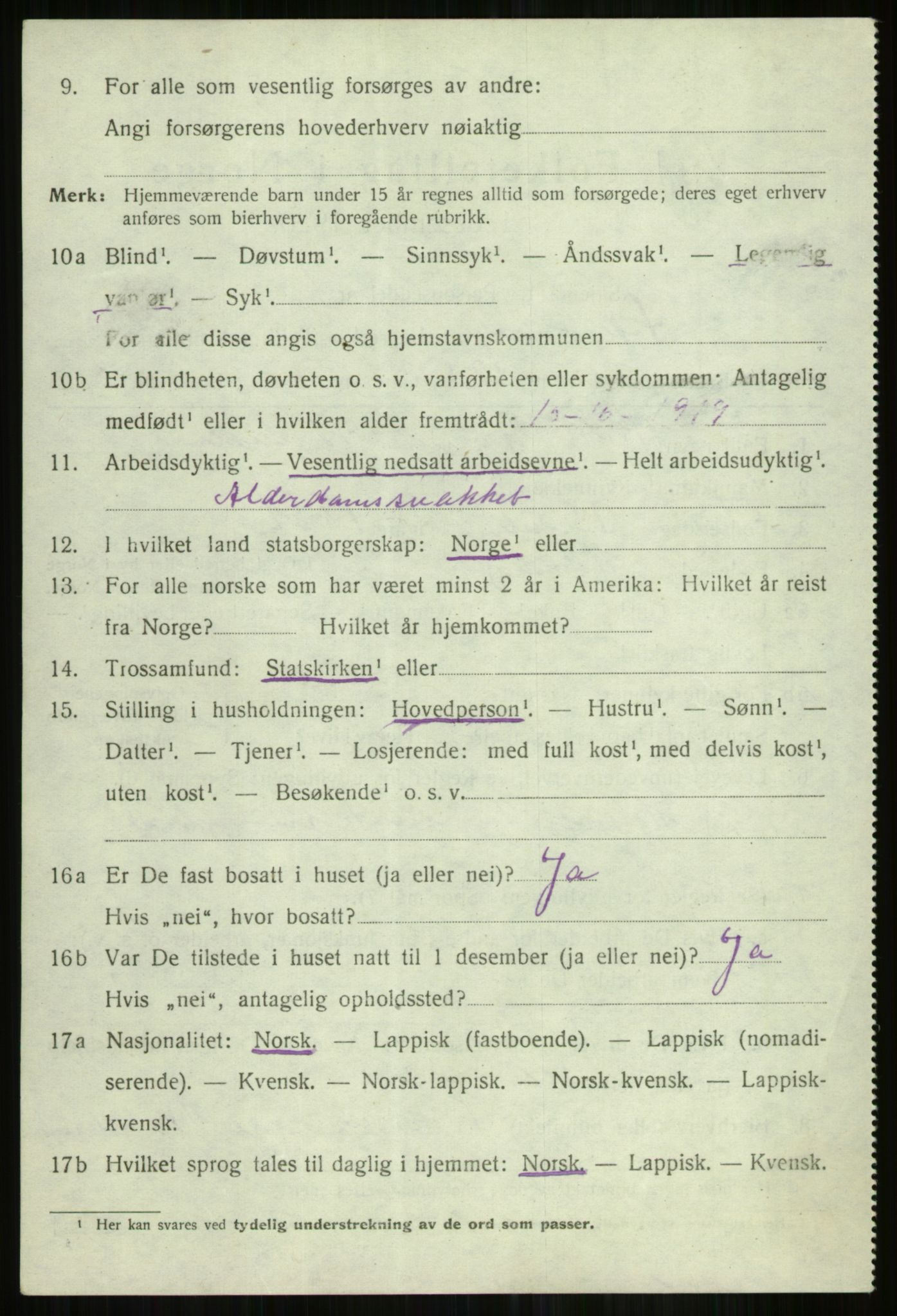 SATØ, 1920 census for Skjervøy, 1920, p. 1786