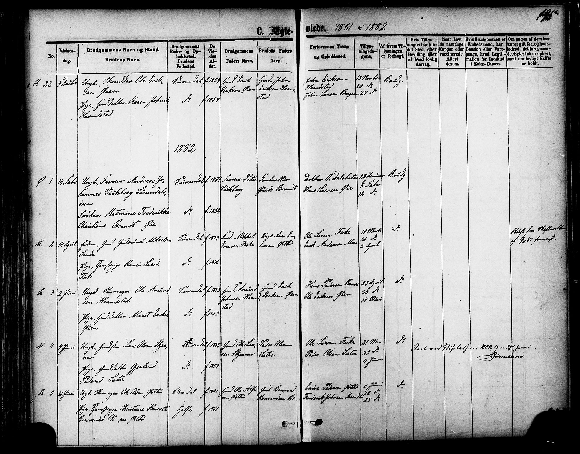 Ministerialprotokoller, klokkerbøker og fødselsregistre - Møre og Romsdal, SAT/A-1454/595/L1046: Parish register (official) no. 595A08, 1874-1884, p. 195