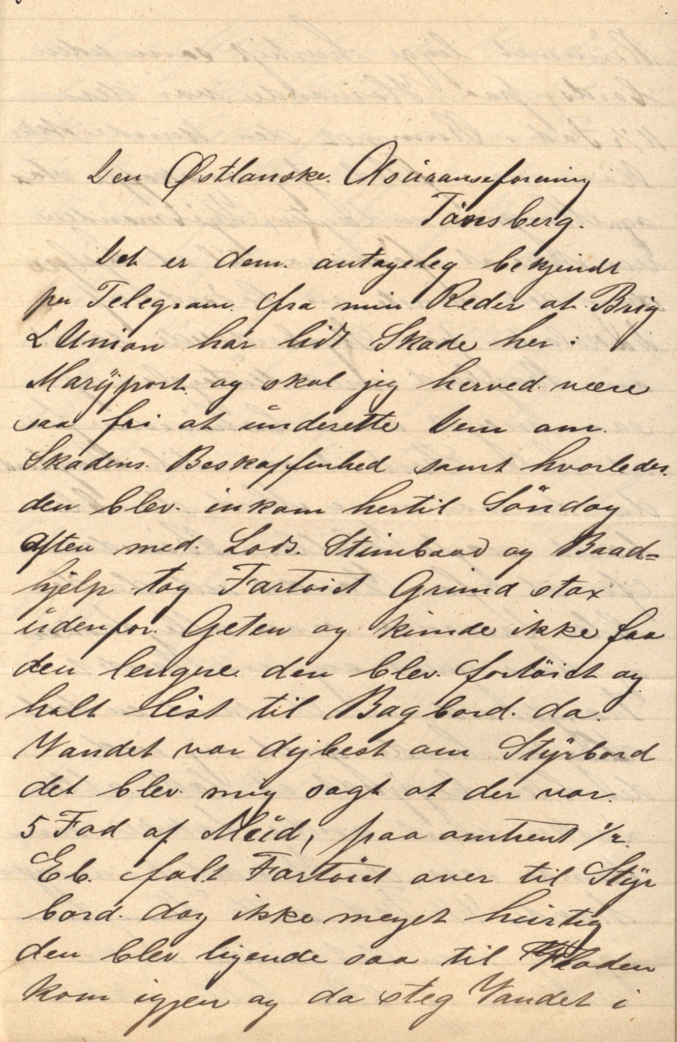 Pa 63 - Østlandske skibsassuranceforening, VEMU/A-1079/G/Ga/L0016/0007: Havaridokumenter / Mariane, Lækna, Luna, L'Union, 1883, p. 72