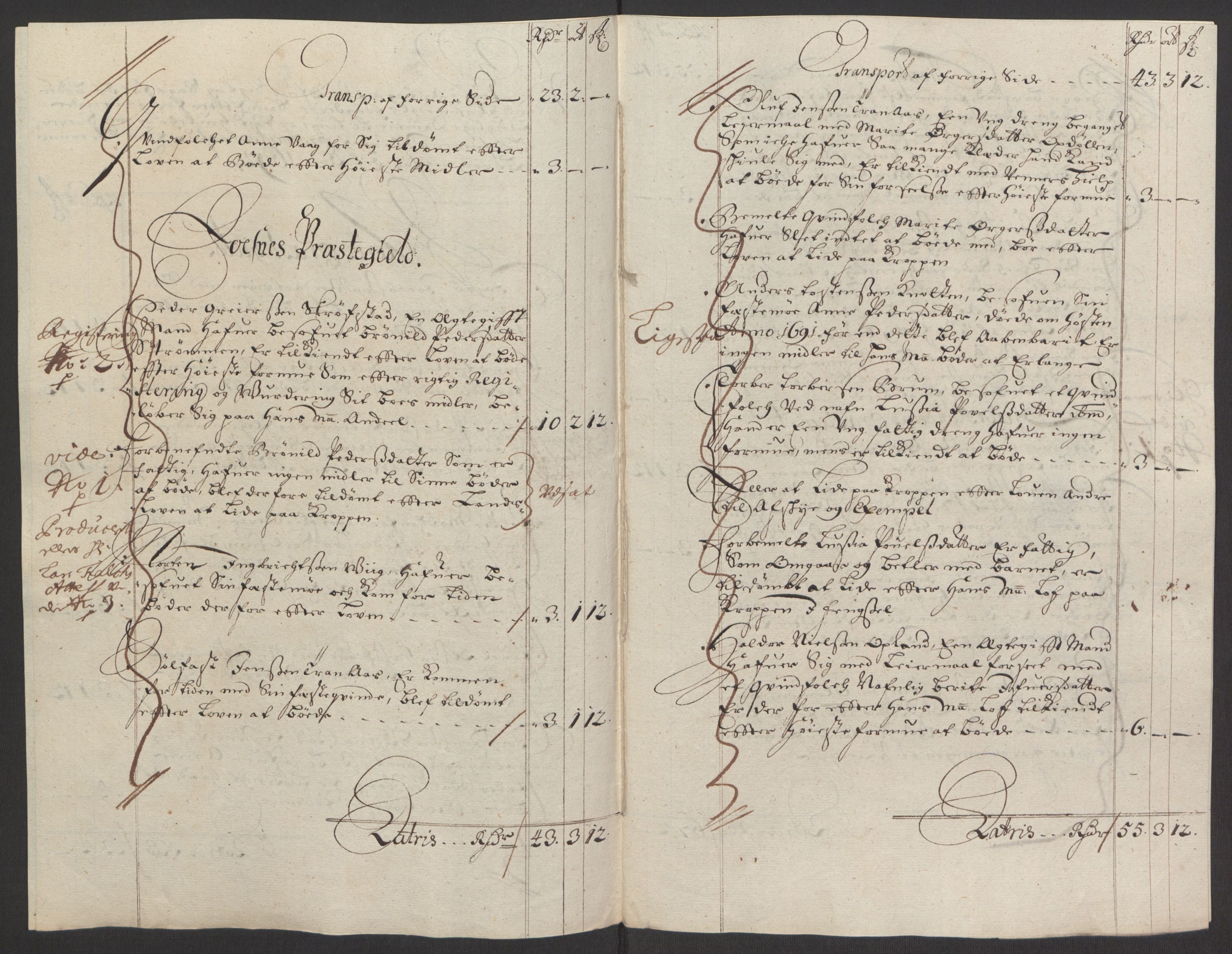 Rentekammeret inntil 1814, Reviderte regnskaper, Fogderegnskap, AV/RA-EA-4092/R64/L4424: Fogderegnskap Namdal, 1692-1695, p. 117