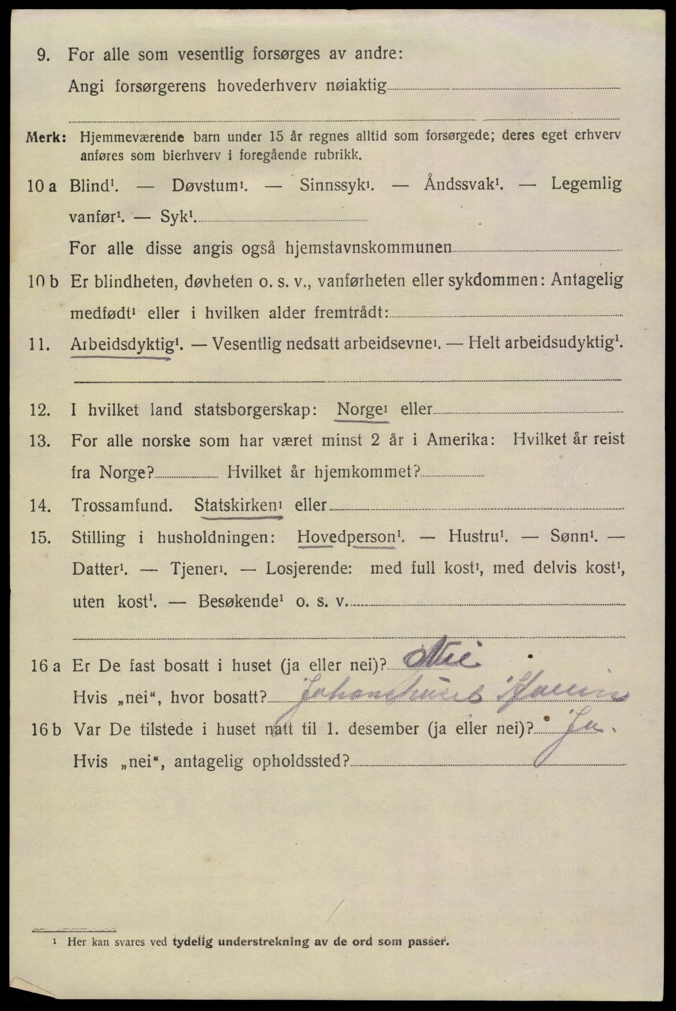 SAKO, 1920 census for Hovin, 1920, p. 1688