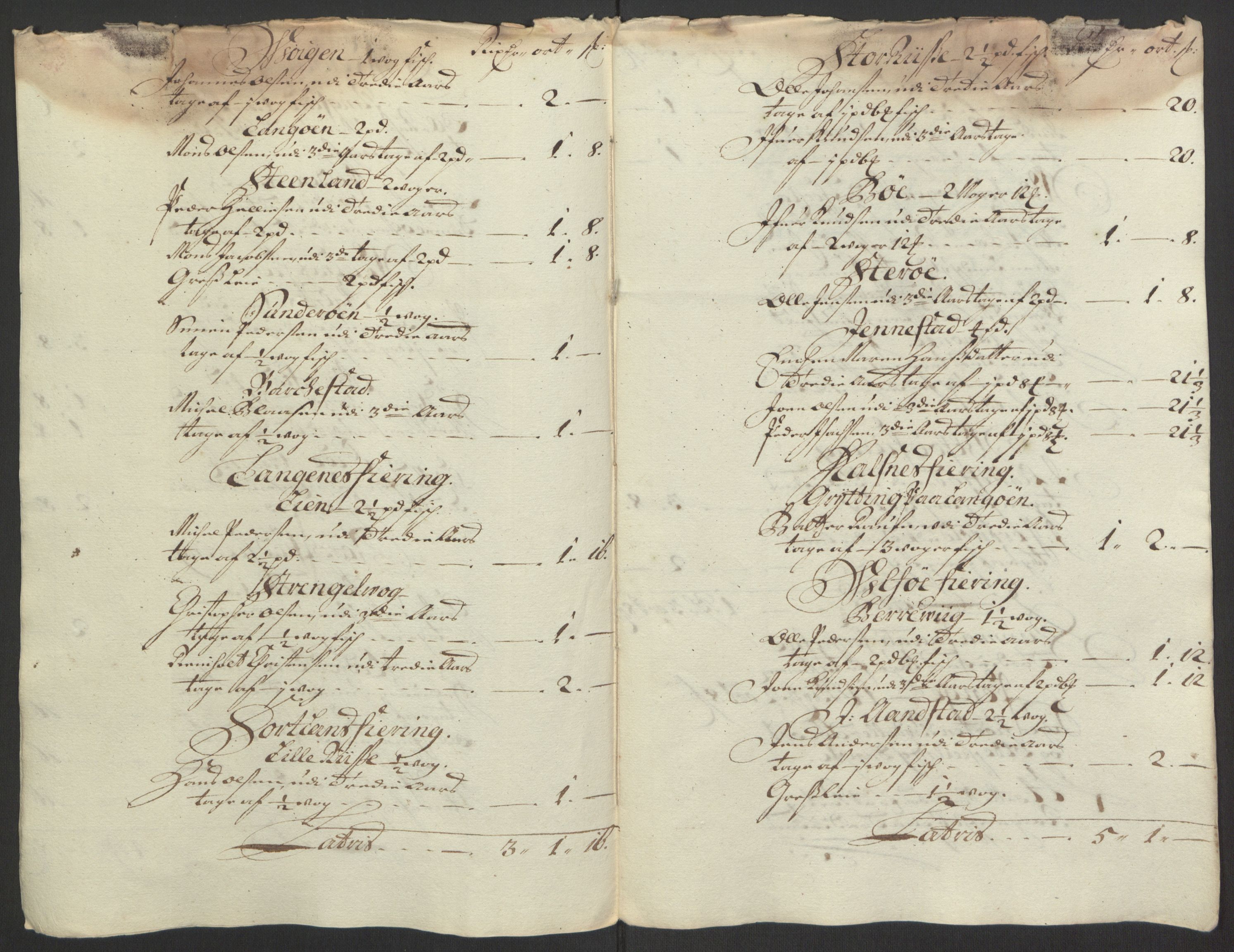 Rentekammeret inntil 1814, Reviderte regnskaper, Fogderegnskap, RA/EA-4092/R67/L4676: Fogderegnskap Vesterålen, Andenes og Lofoten, 1691-1693, p. 173