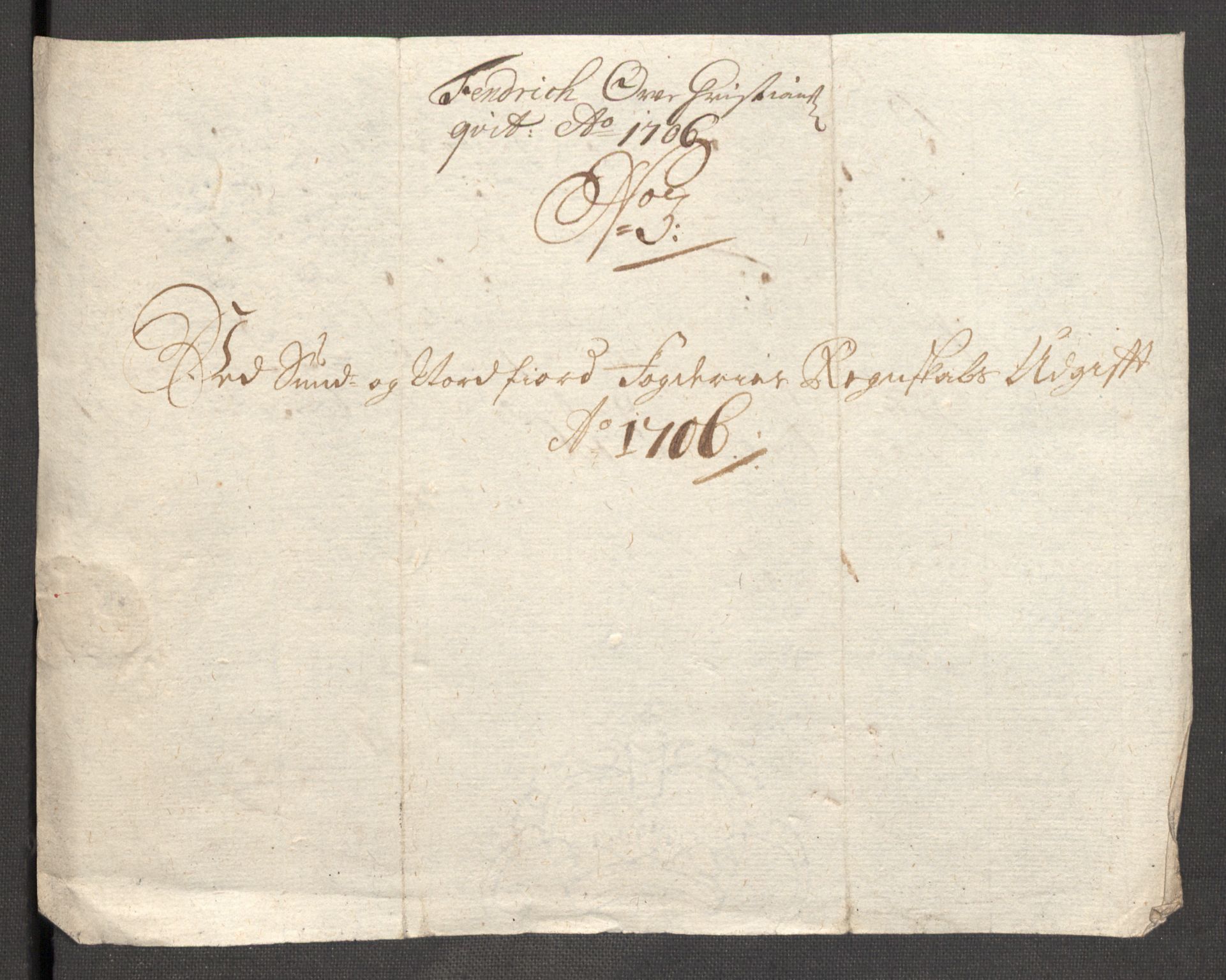 Rentekammeret inntil 1814, Reviderte regnskaper, Fogderegnskap, AV/RA-EA-4092/R53/L3430: Fogderegnskap Sunn- og Nordfjord, 1706-1707, p. 151