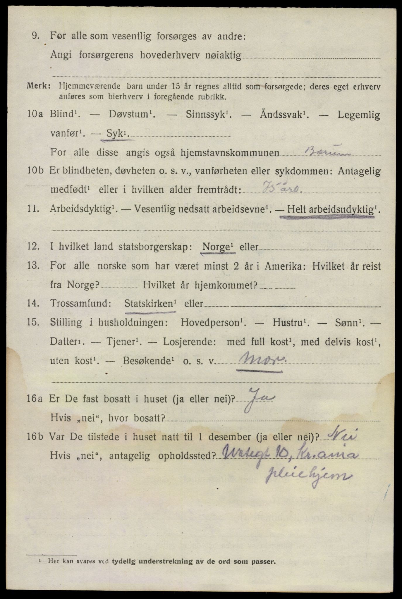 SAO, 1920 census for Bærum, 1920, p. 18505