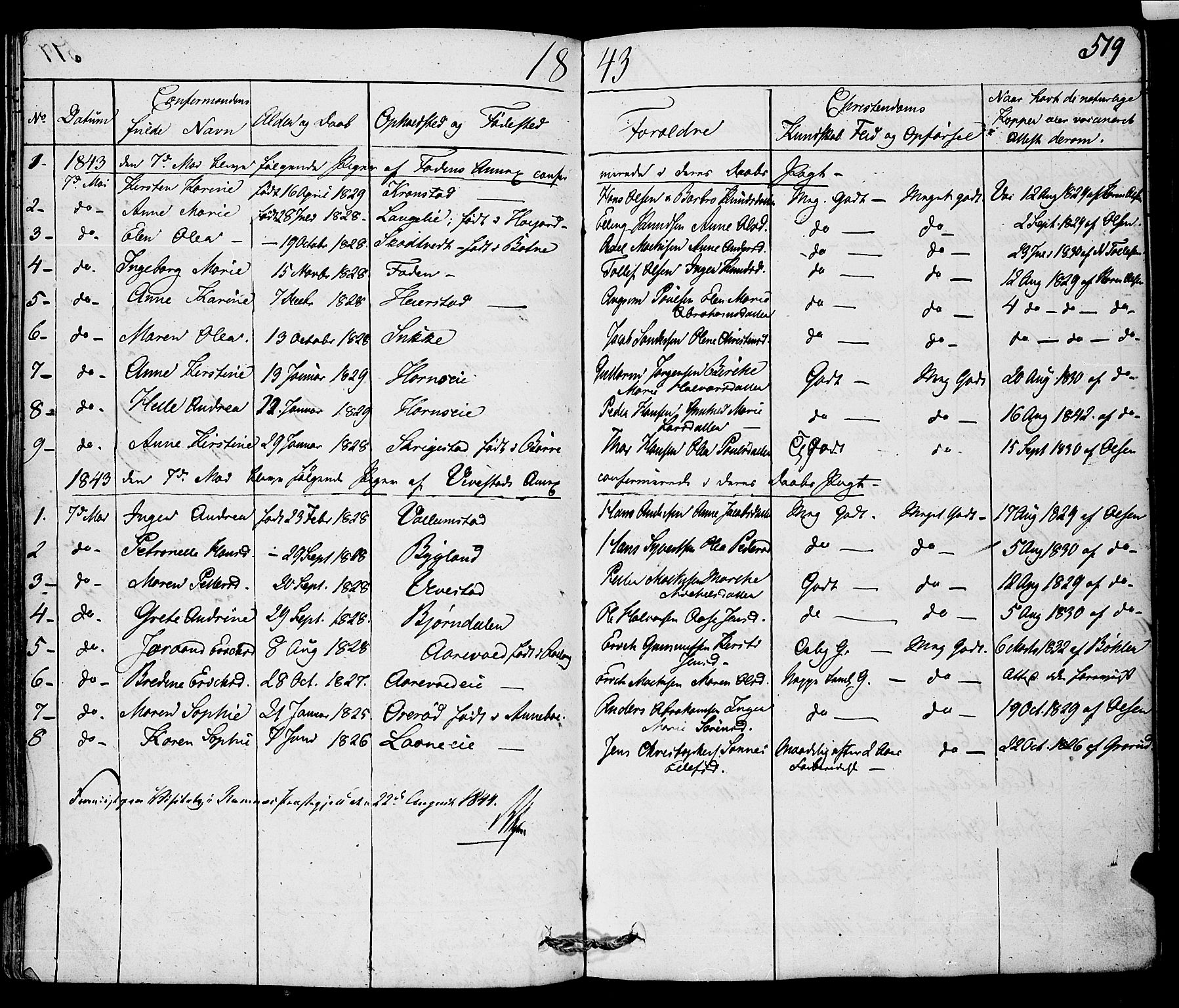 Ramnes kirkebøker, SAKO/A-314/F/Fa/L0005: Parish register (official) no. I 5, 1841-1861, p. 518-519