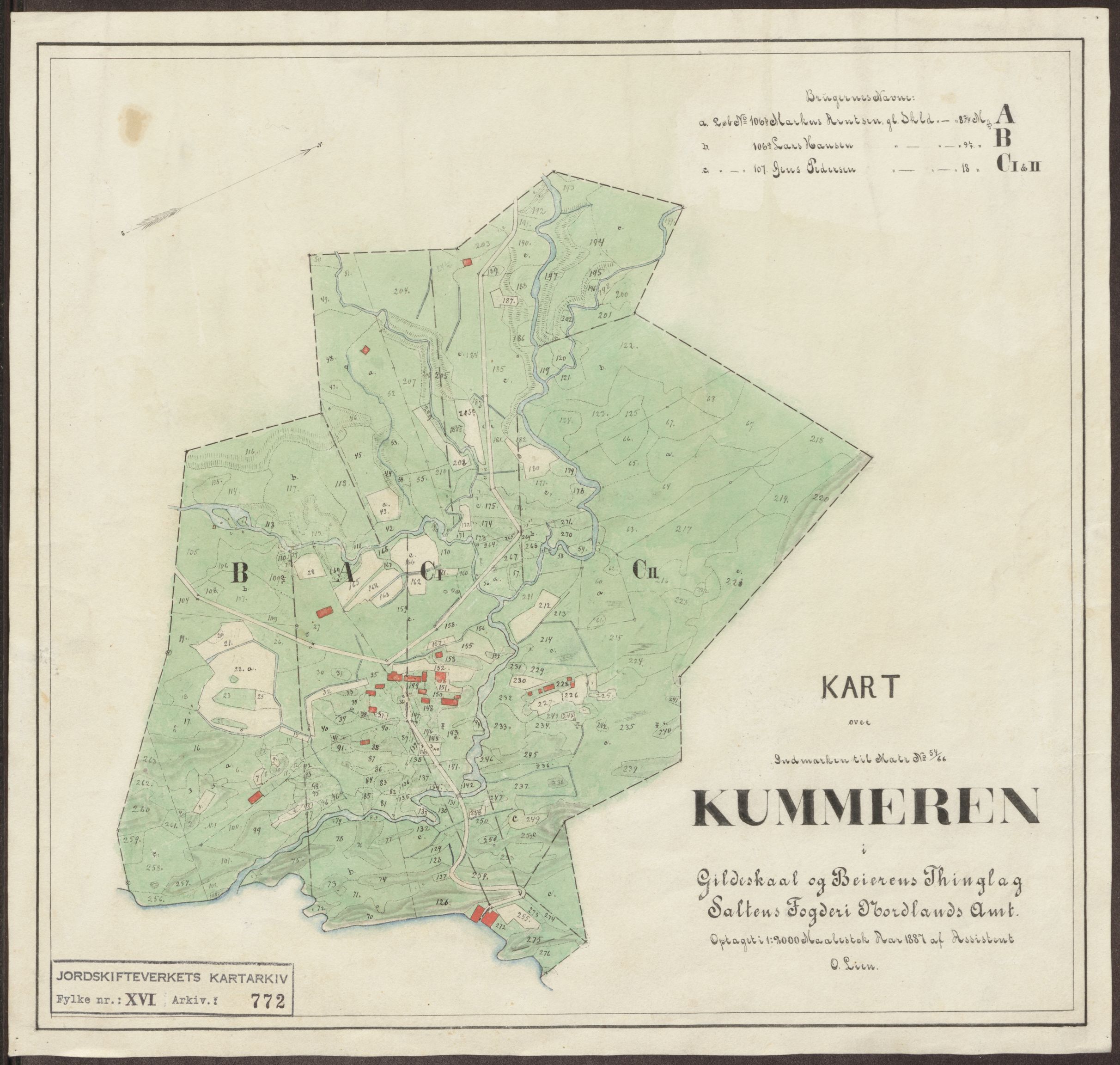 Jordskifteverkets kartarkiv, AV/RA-S-3929/T, 1859-1988, p. 904