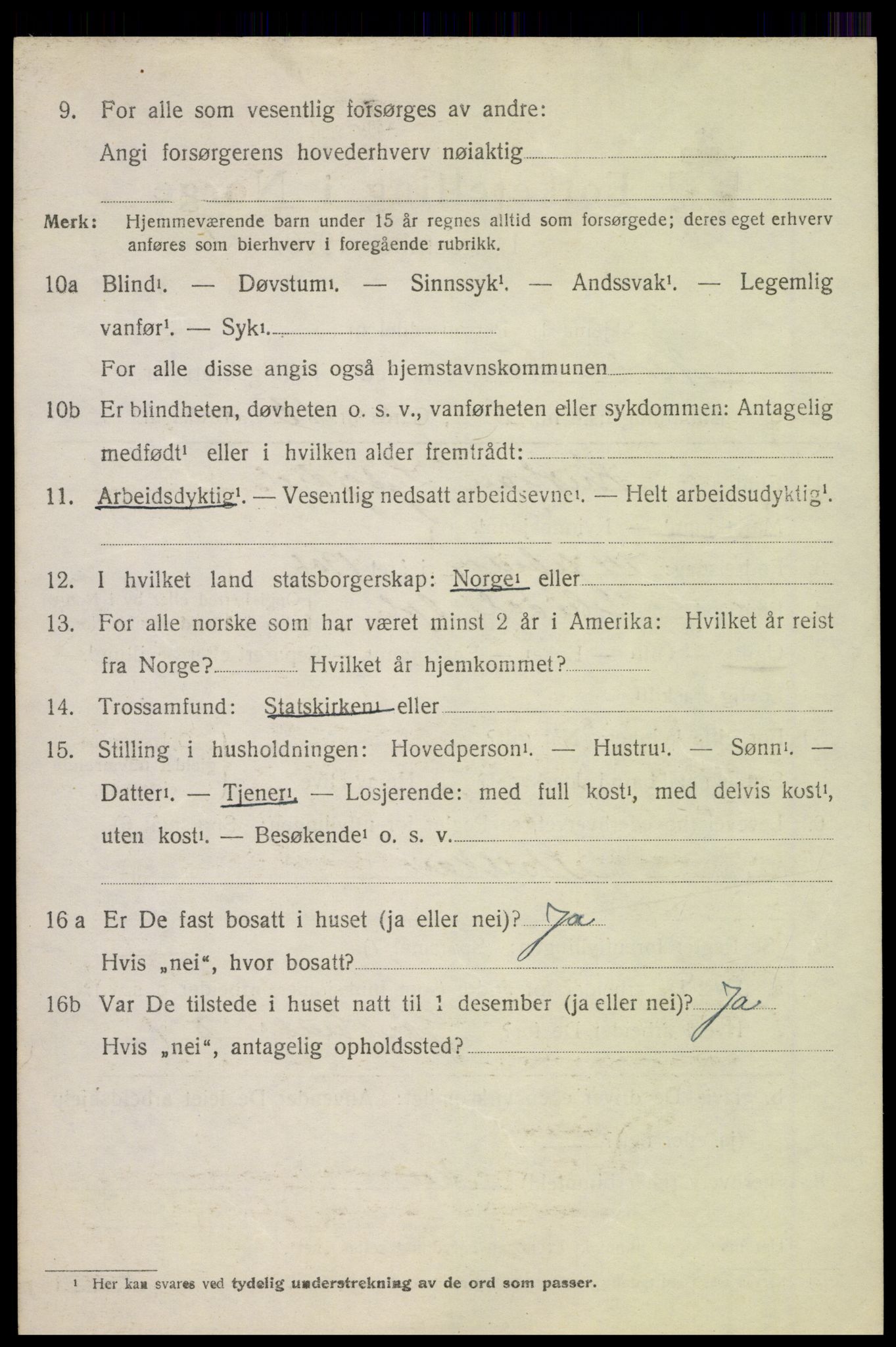 SAH, 1920 census for Nord-Fron, 1920, p. 2717