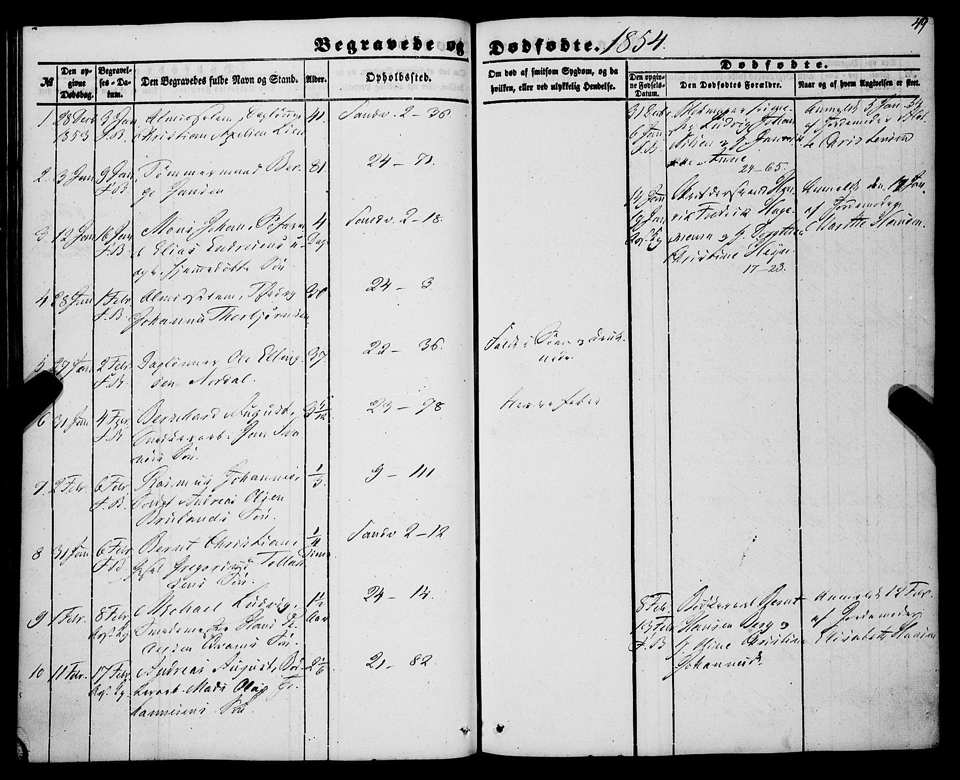 Korskirken sokneprestembete, SAB/A-76101/H/Haa: Parish register (official) no. E 2, 1848-1862, p. 49