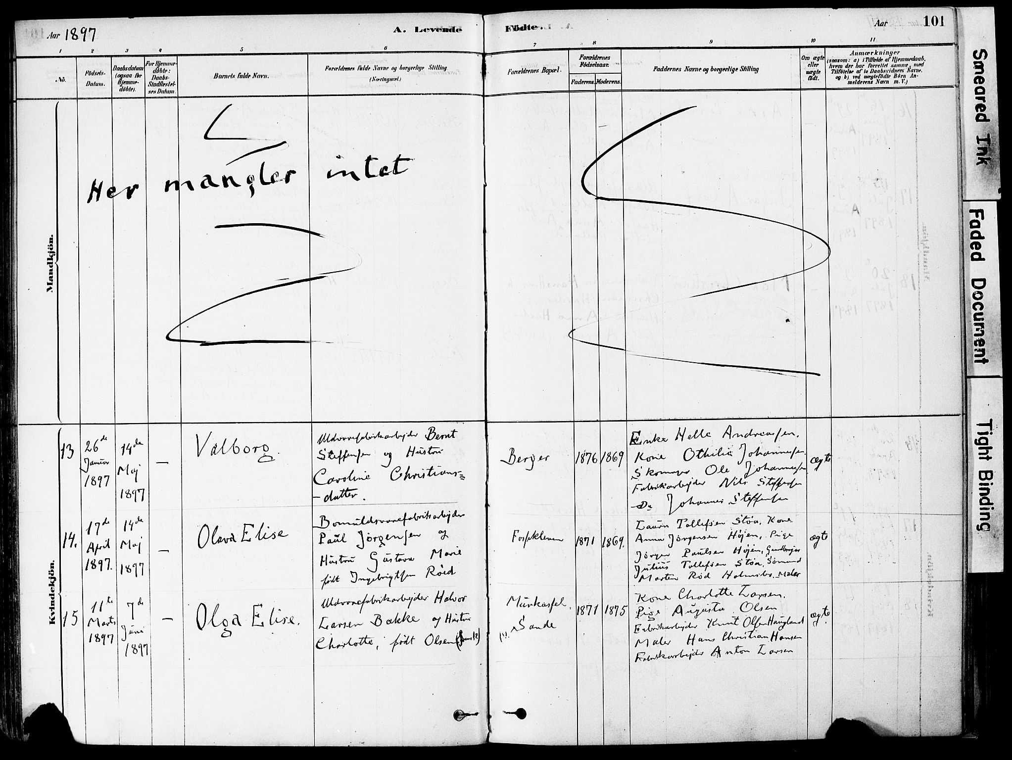 Strømm kirkebøker, AV/SAKO-A-322/F/Fa/L0004: Parish register (official) no. I 4, 1878-1899, p. 101