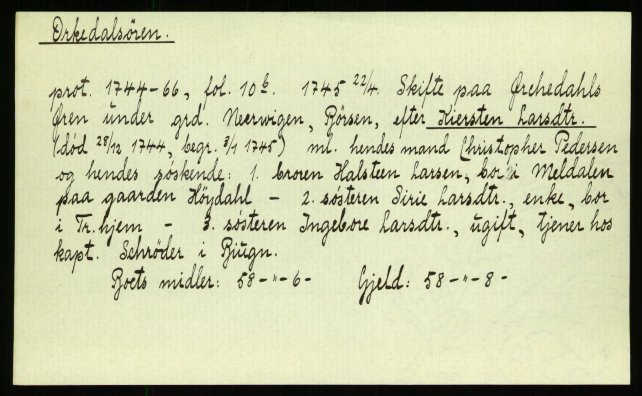 Strinda og Selbu sorenskriveri, AV/SAT-A-0015/3, 1700-1766, p. 1073